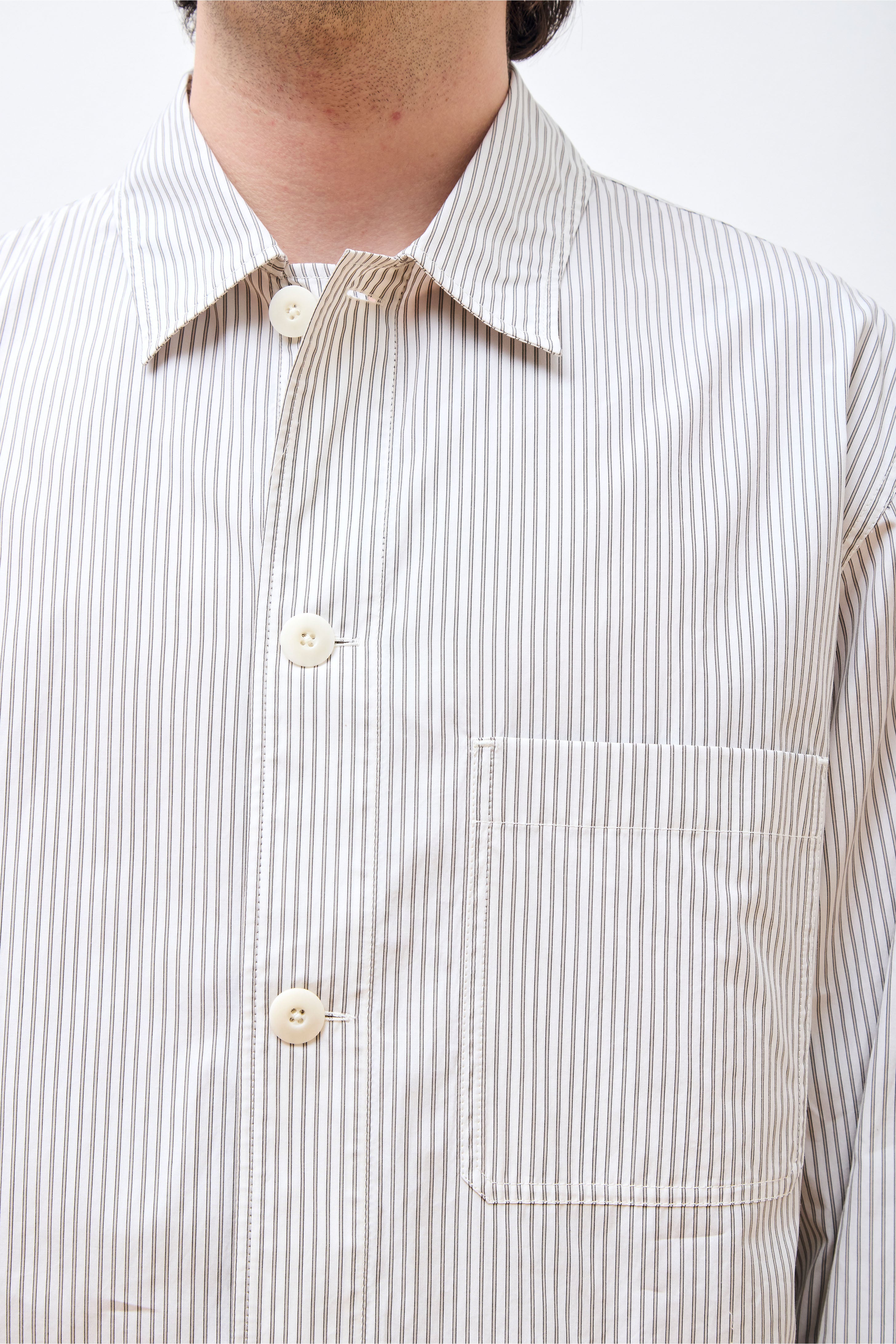 Pyjama Shirt Creamy White/Taupe/Black