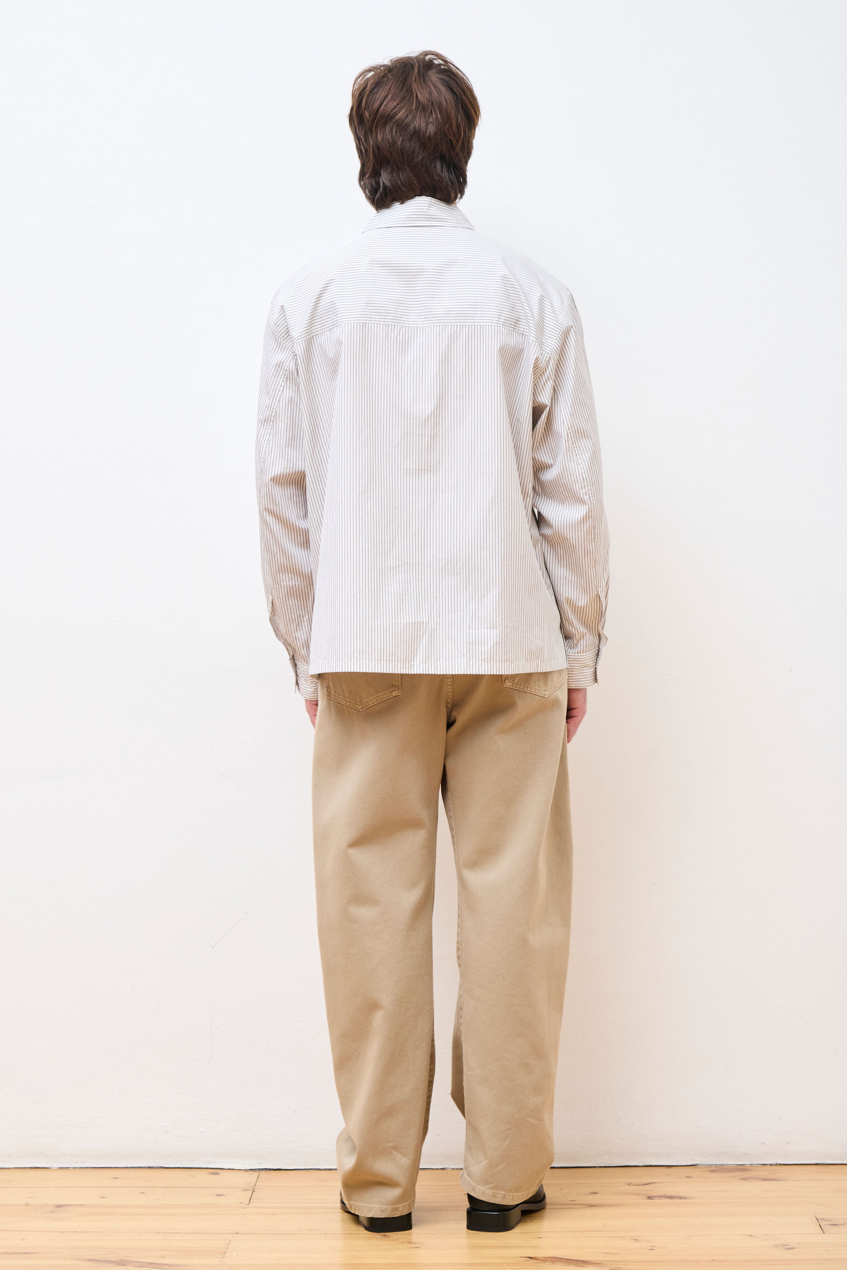 Pyjama Shirt Creamy White/Taupe/Black