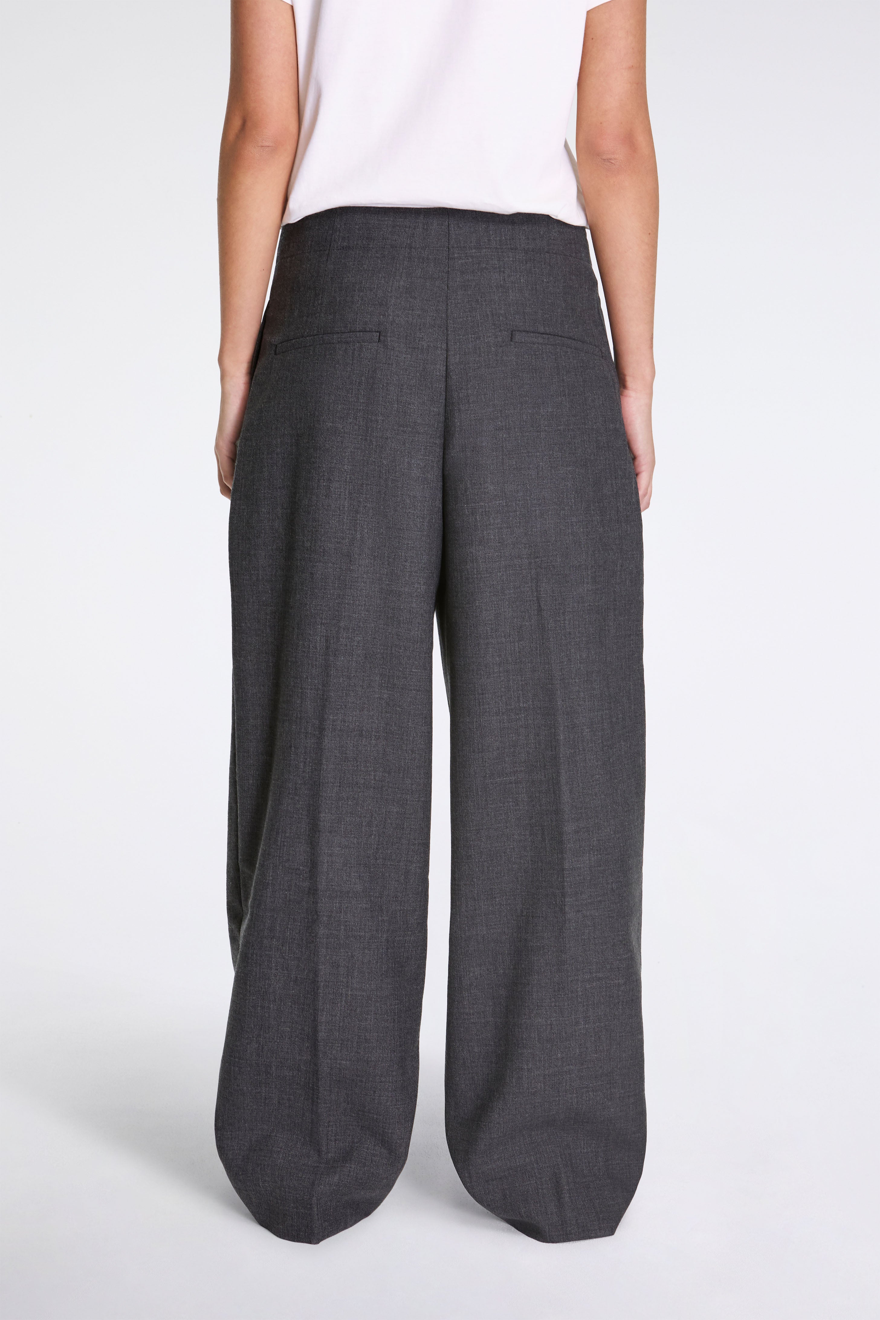Lira Double Pleat Pant Slate Melange