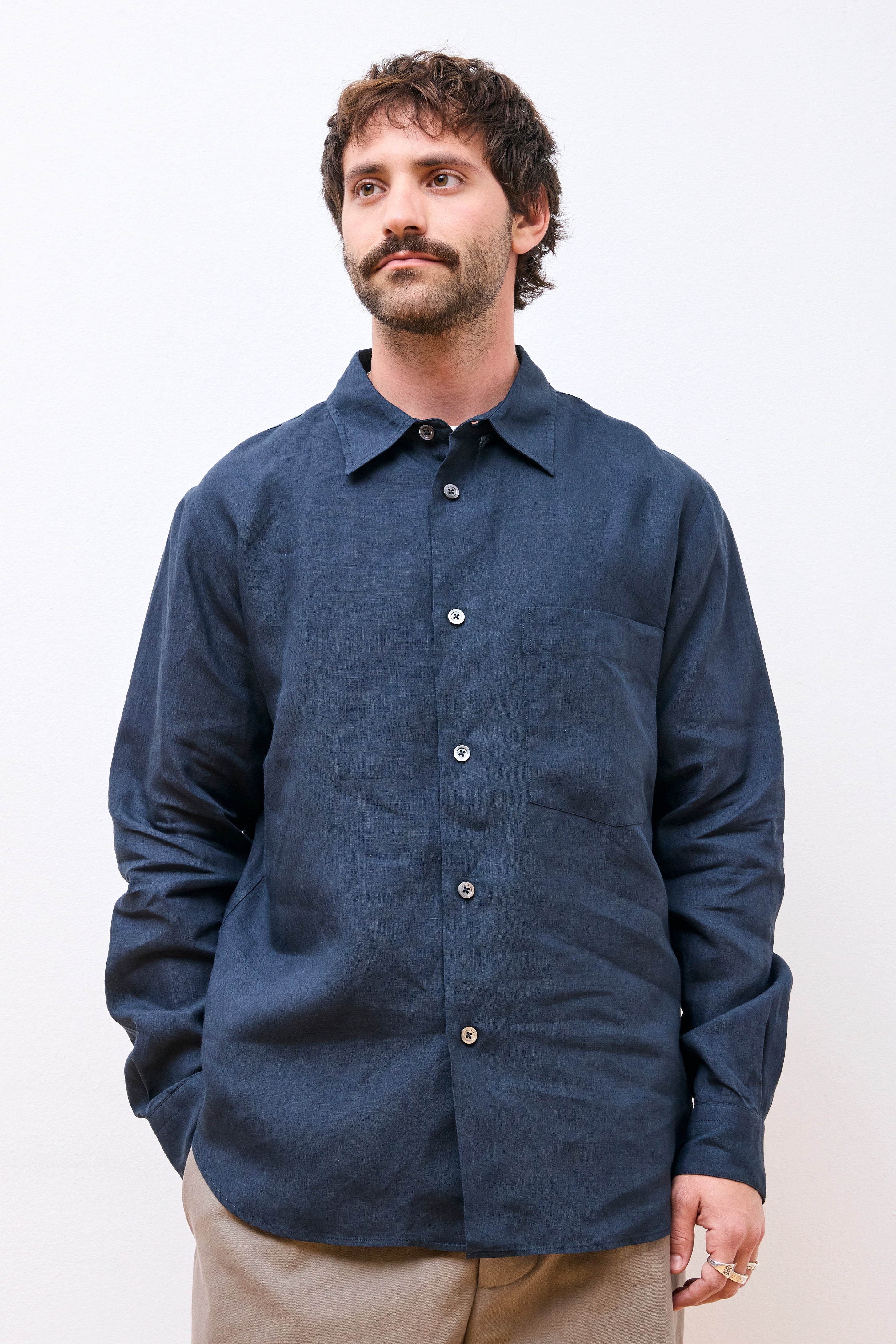 Basic Shirt Dark Navy