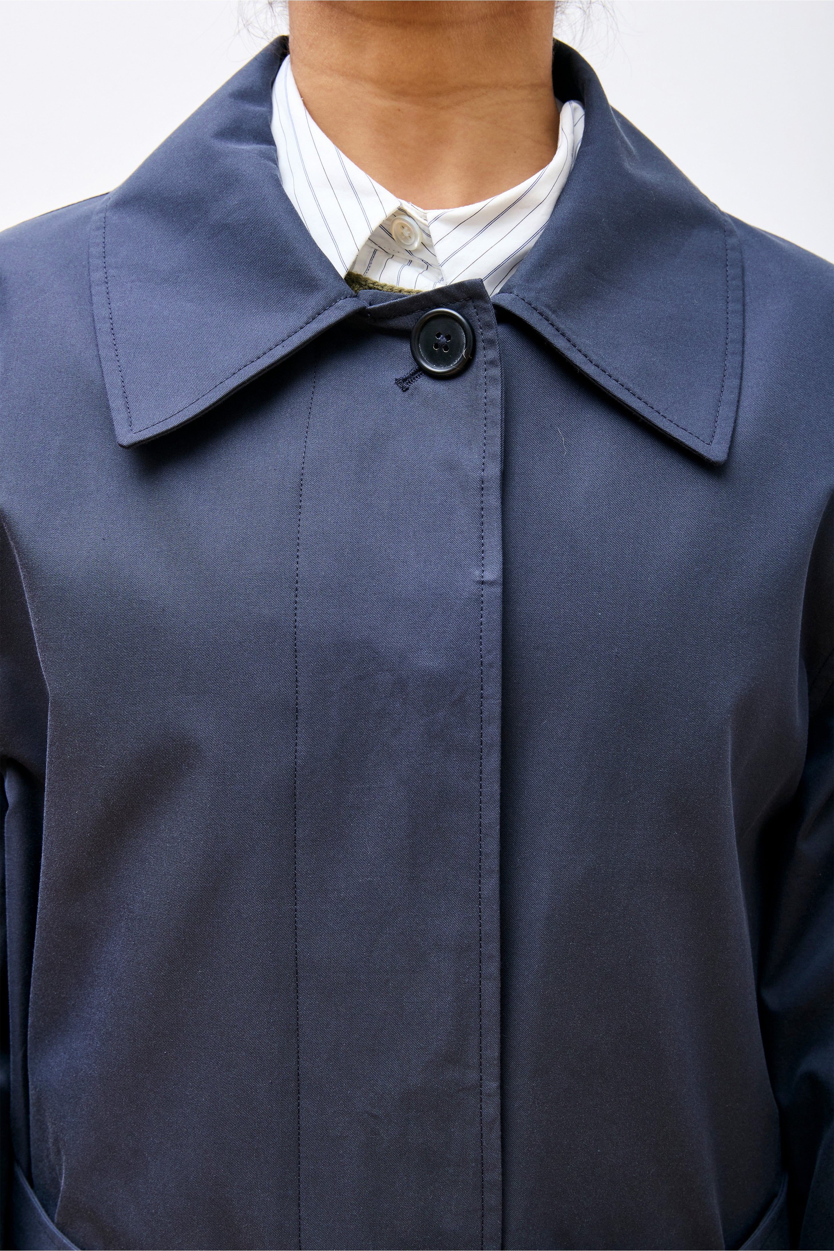 Fly Front Mac Navy