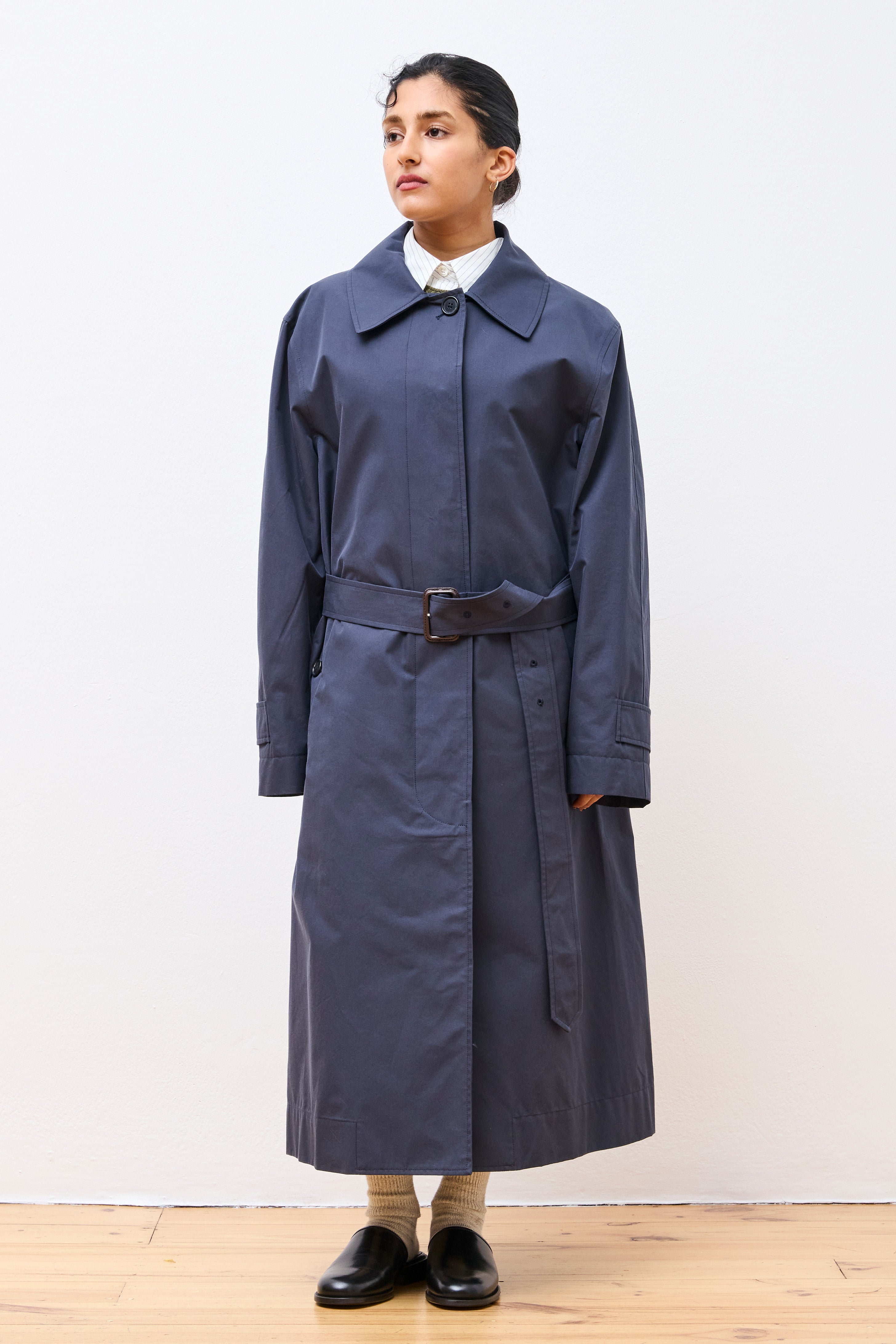Fly Front Mac Navy