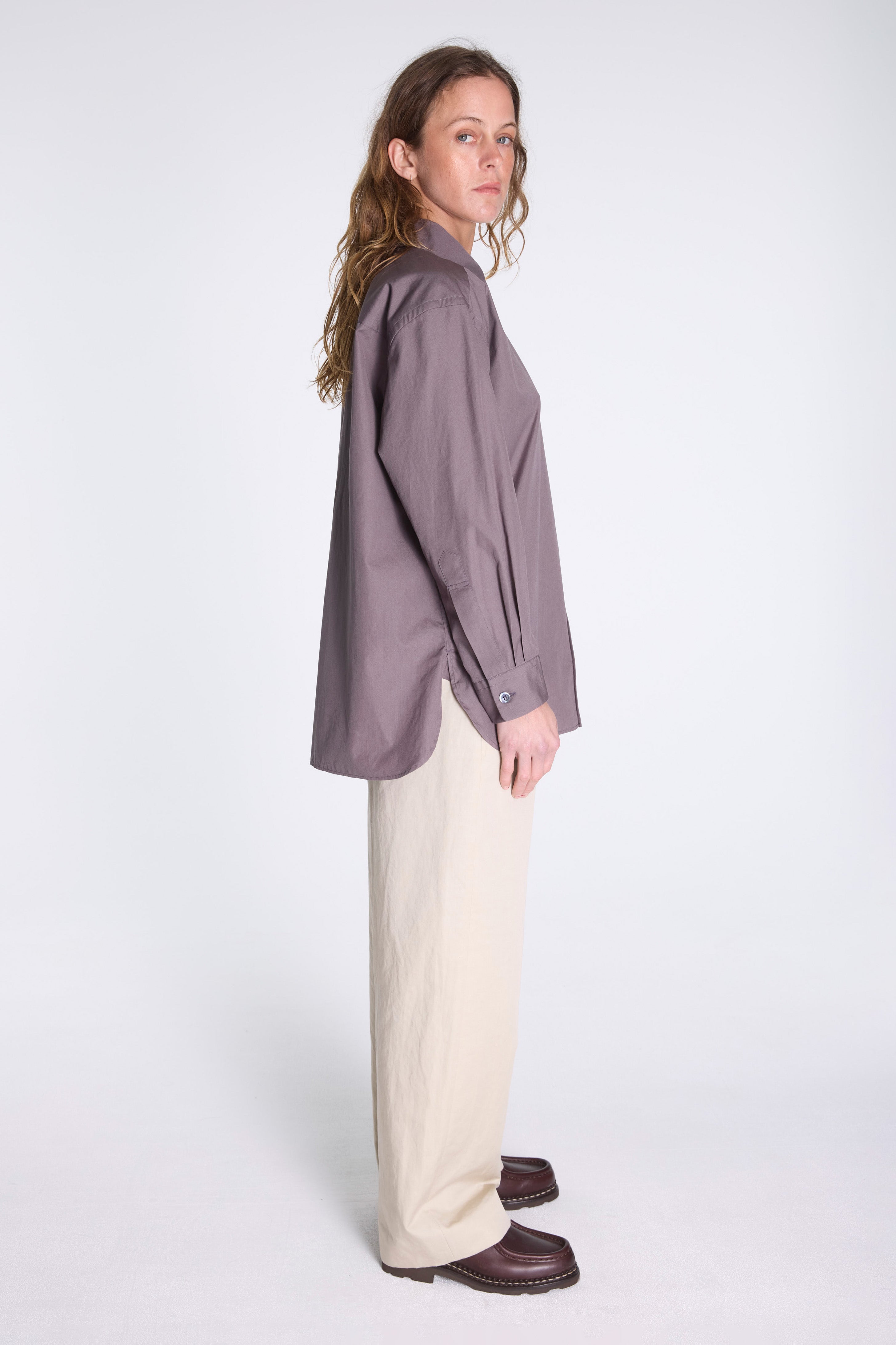Inverted Pleat Shirt Ash