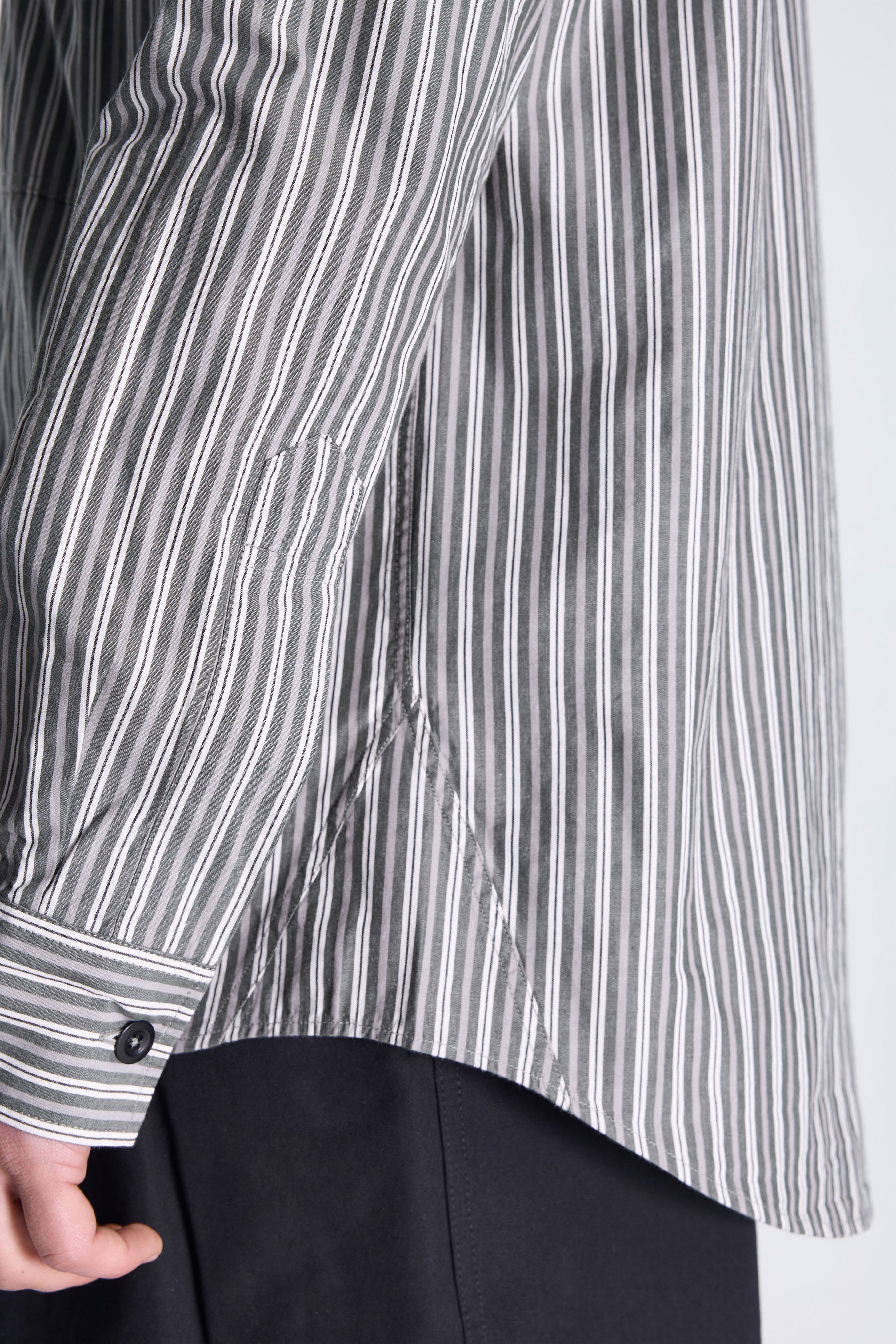 MHL Basic Shirt Forest/Grey/Off White