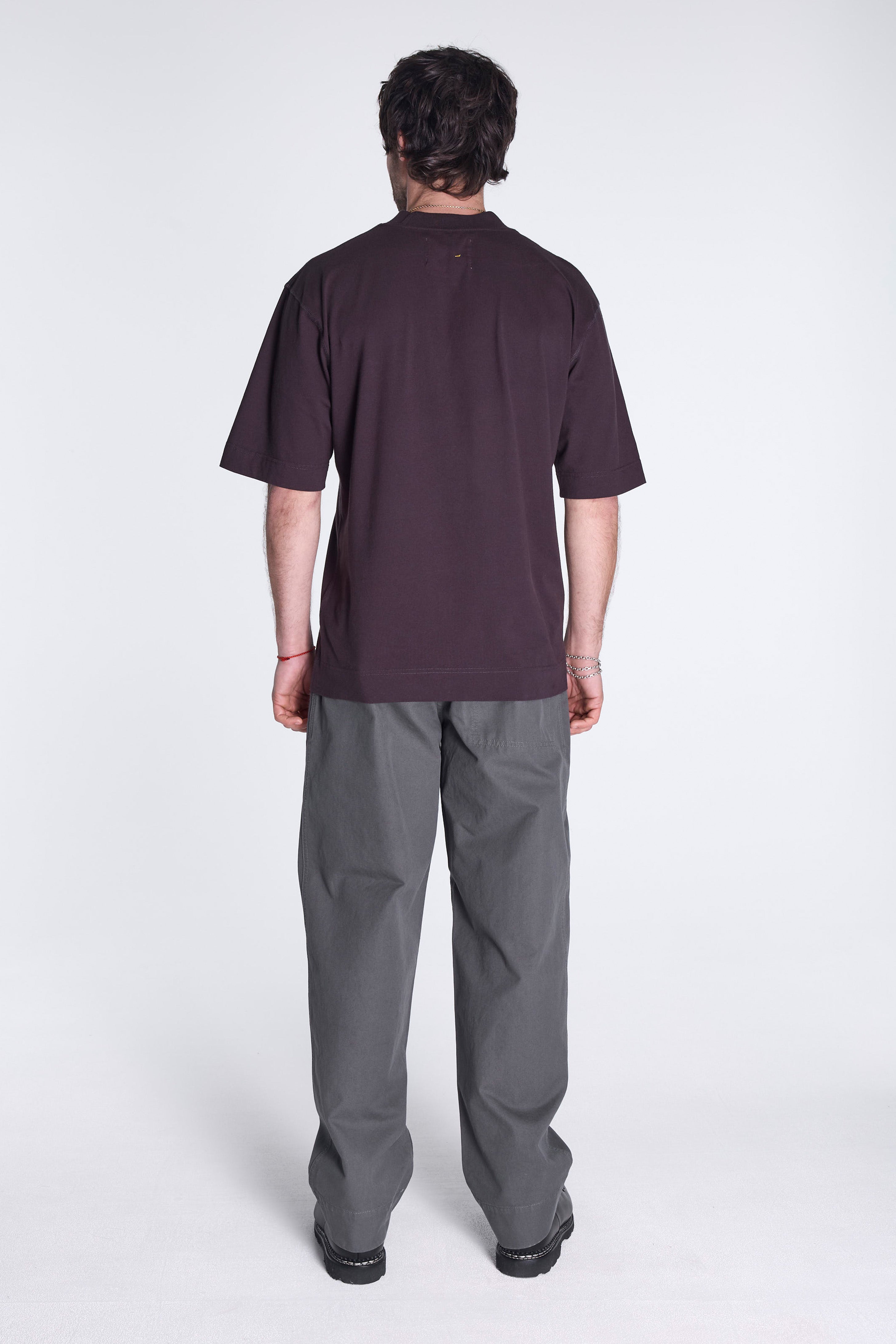 MHL Stitch Pleat Trousers Charcoal