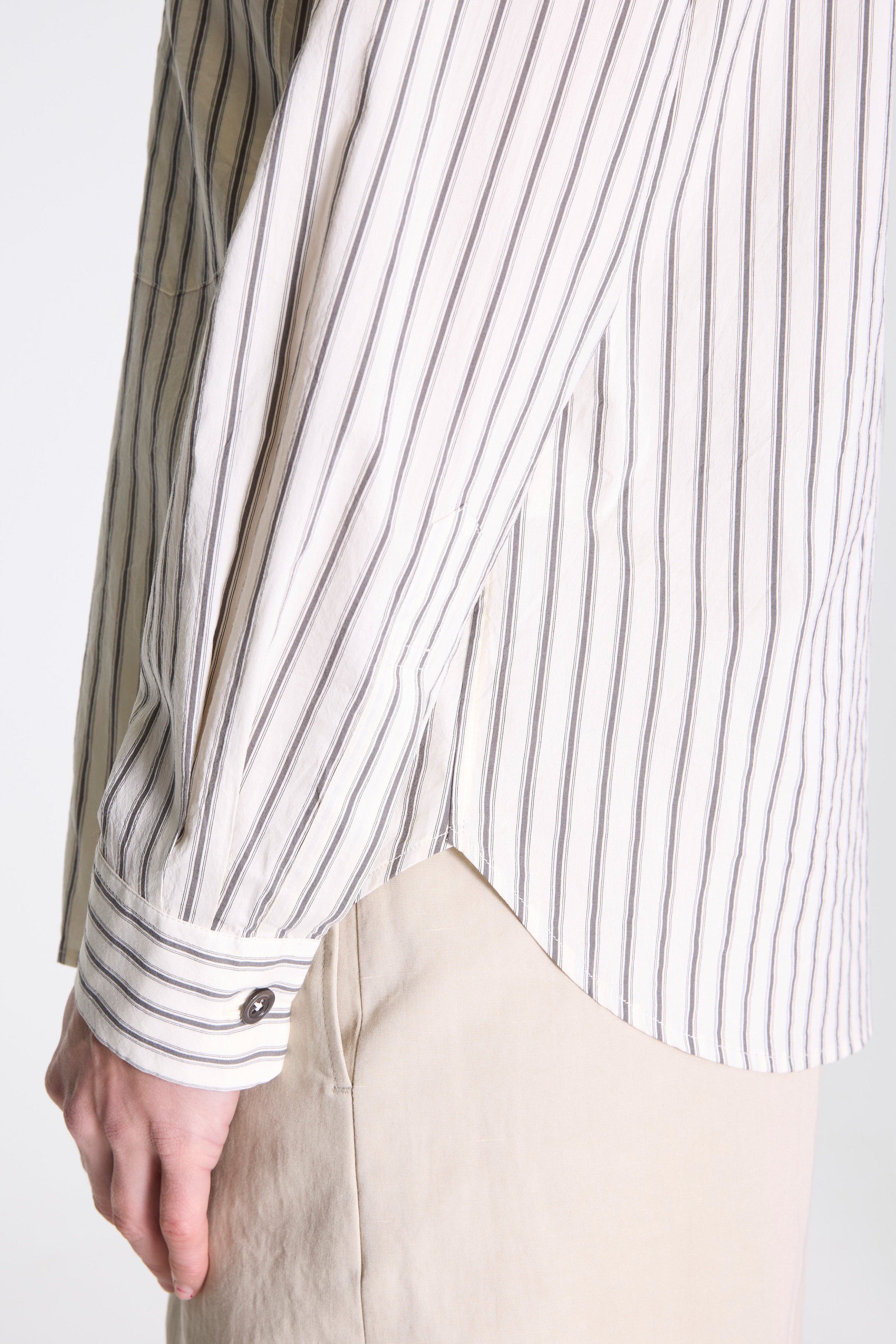 Simple Shirt Ecru/Grey/Black