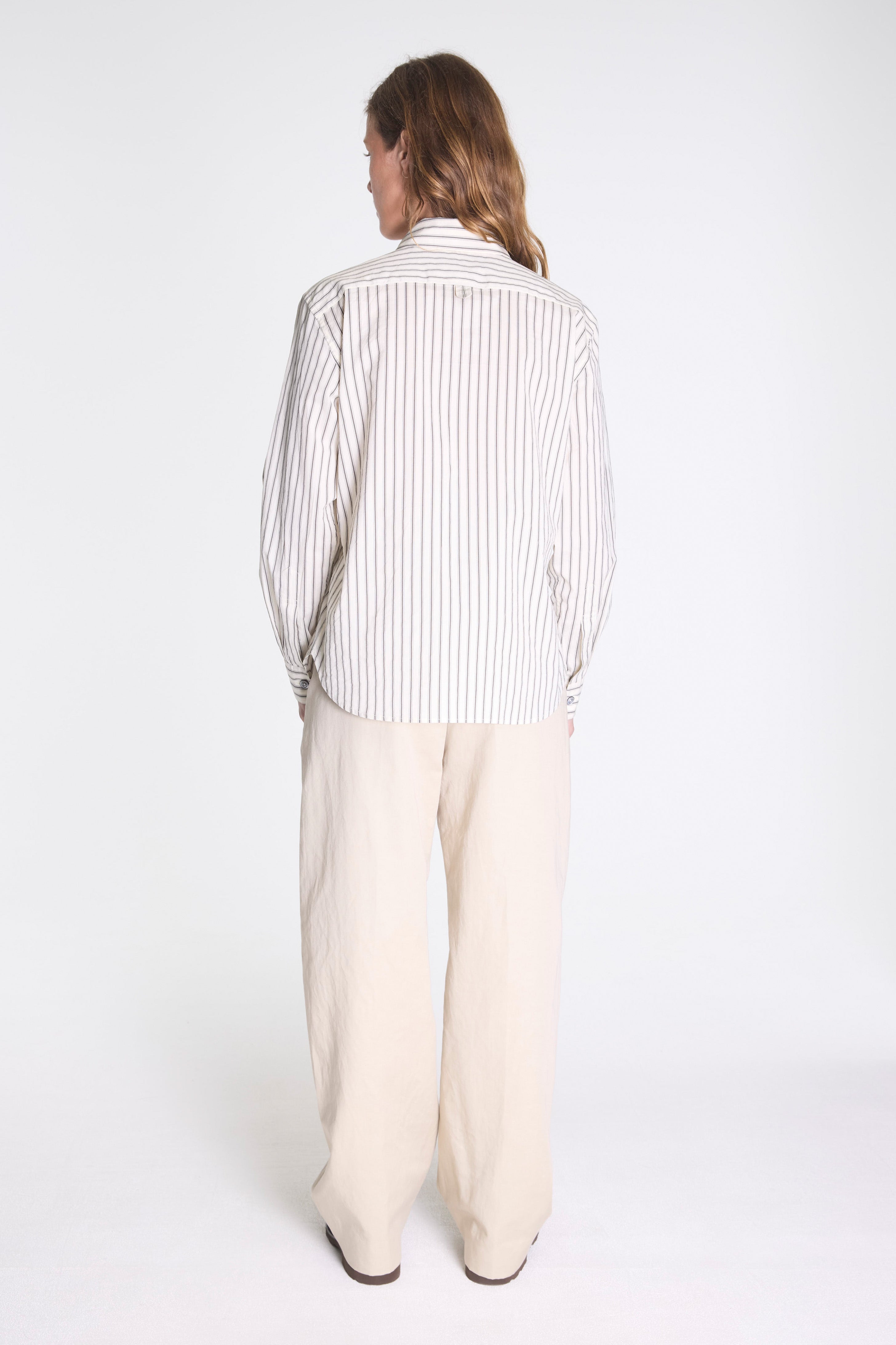 Simple Shirt Ecru/Grey/Black