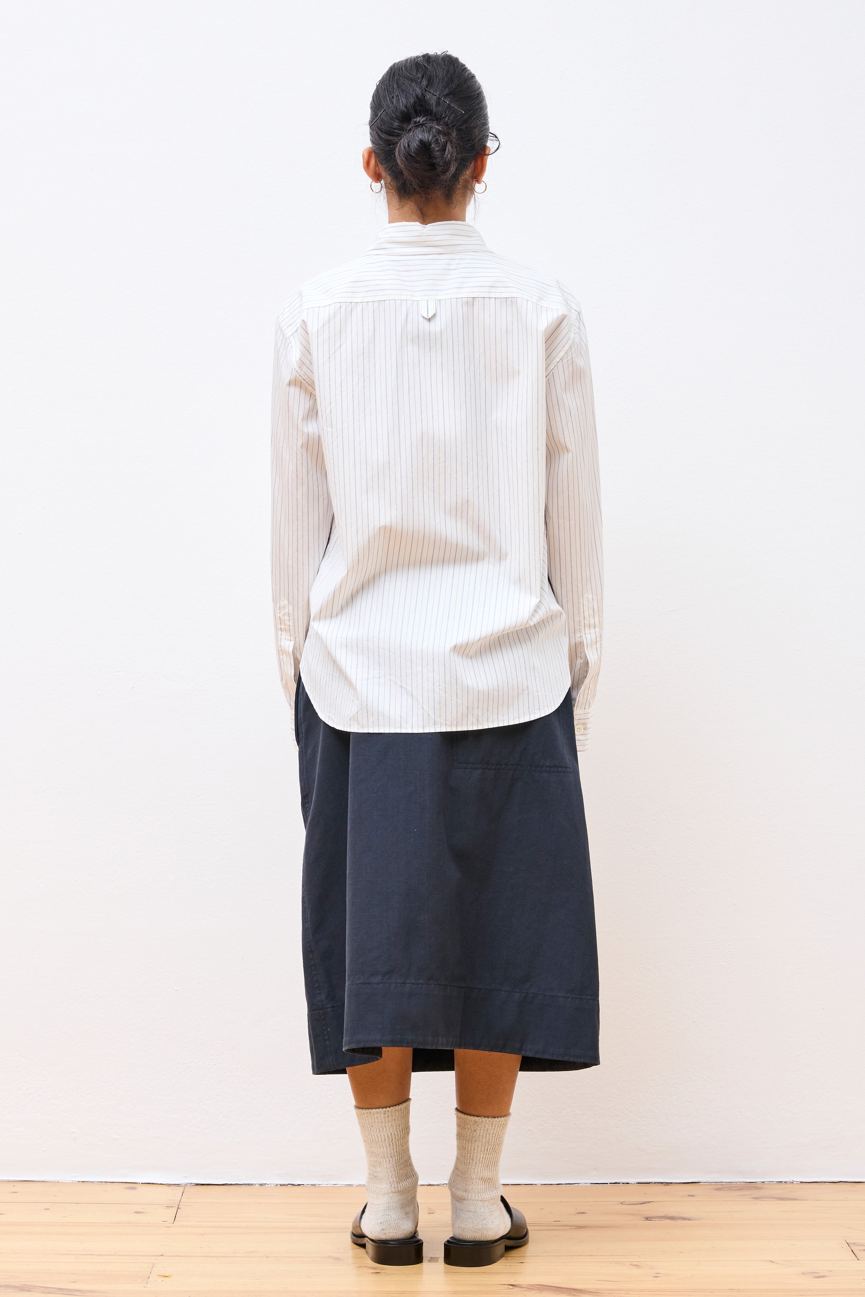 Simple Shirt White/Blue/Black