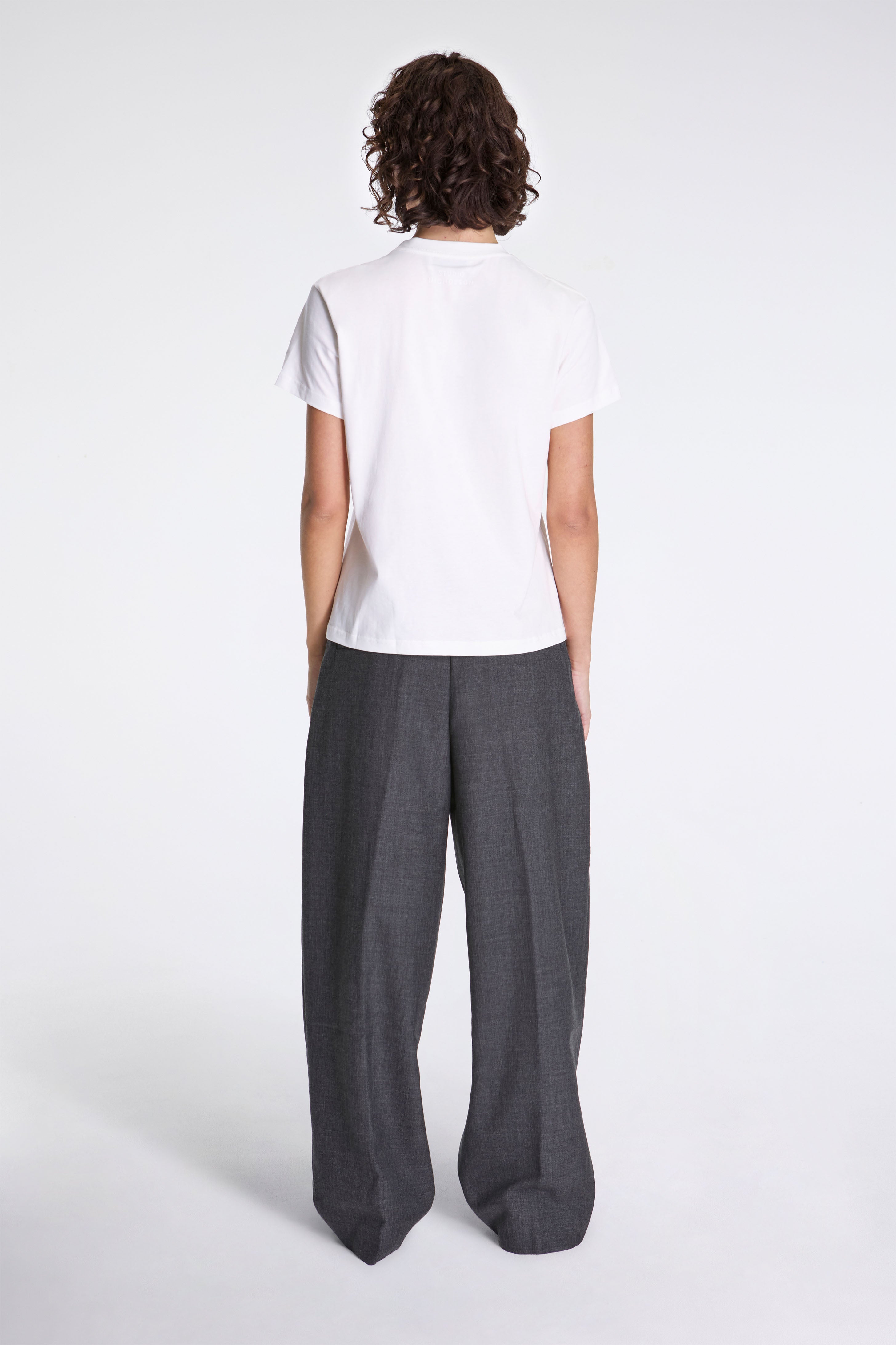 Lira Double Pleat Pant Slate Melange