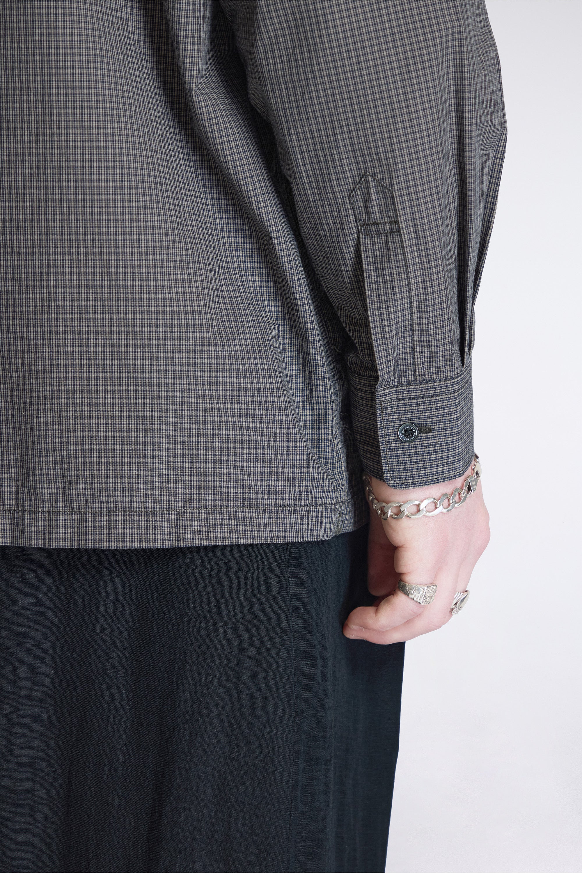 Microcheck CC Shirt Khaki