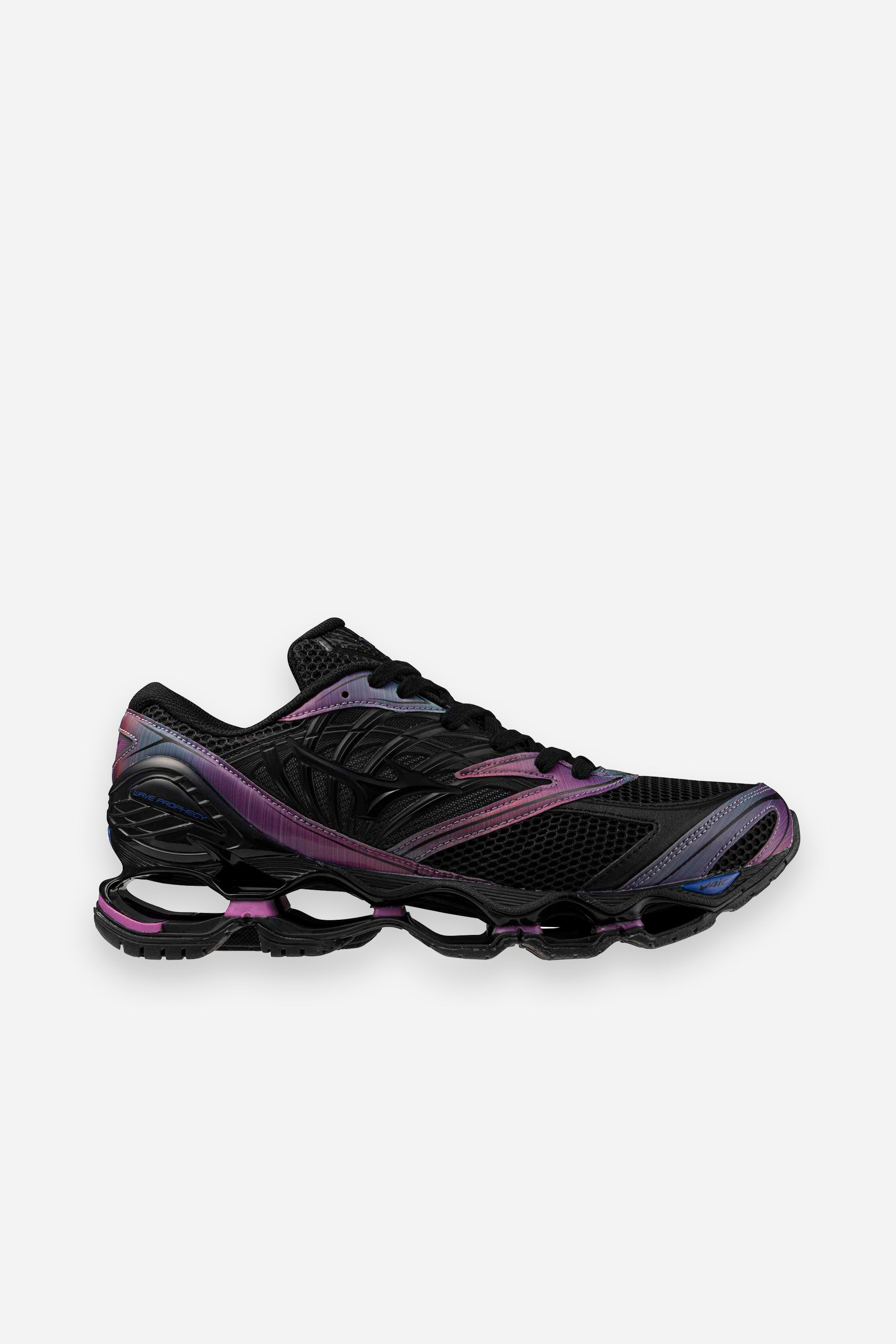 Mizuno Tokyo Drift Wave Prophecy LS Indigo/Black/Cattleya Orchid