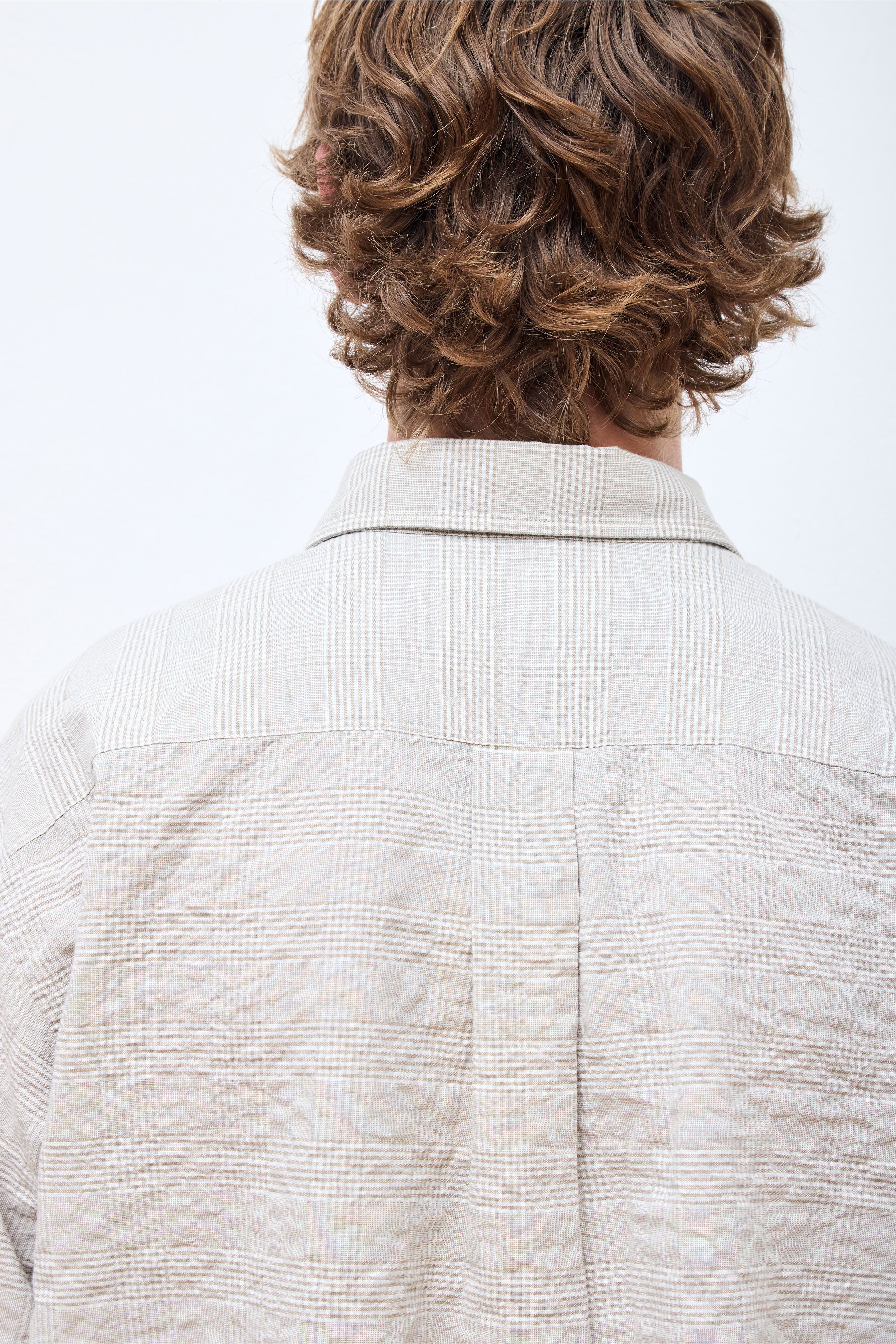 Ole Oversized Check Shirt Heathland Brown