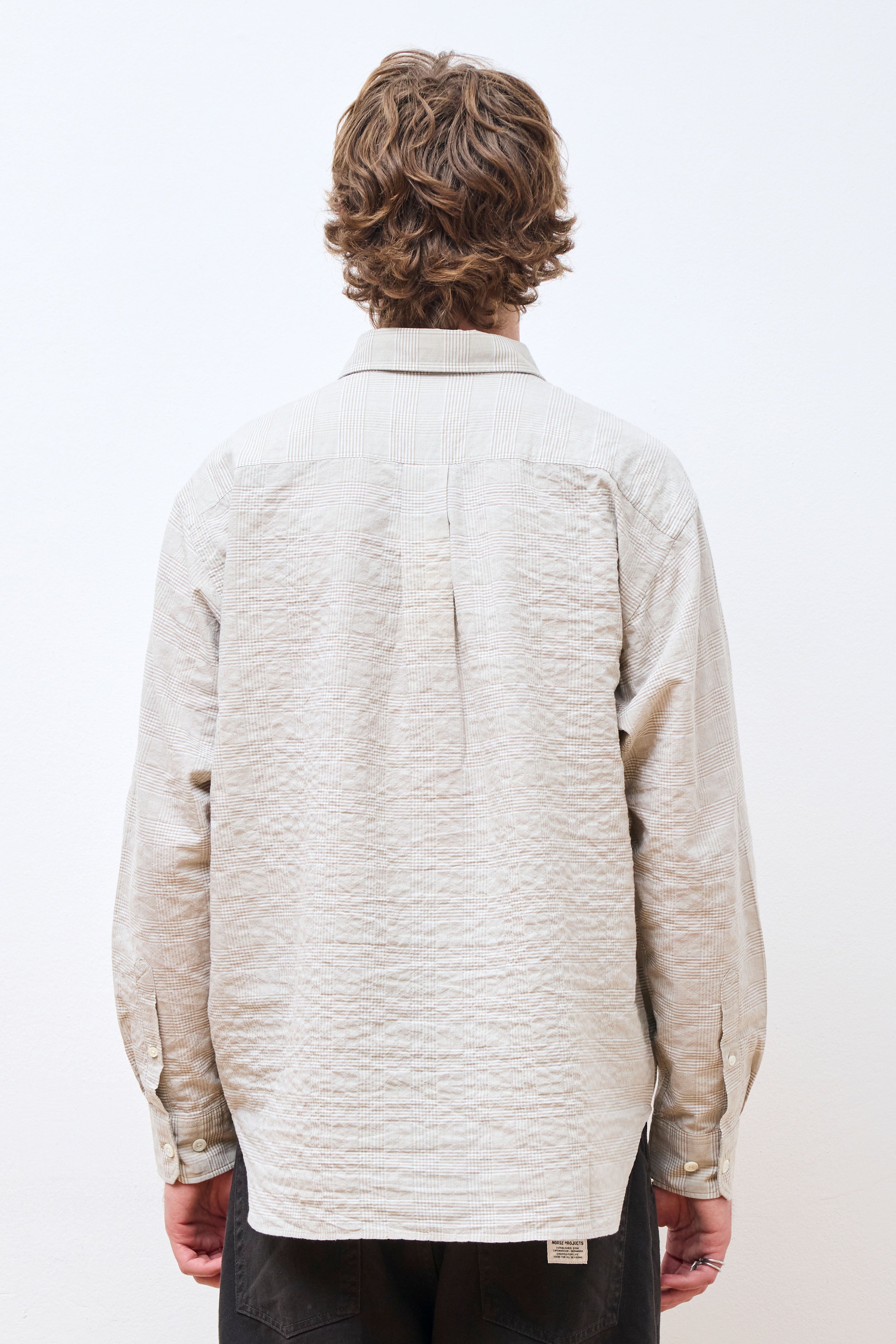Ole Oversized Check Shirt Heathland Brown