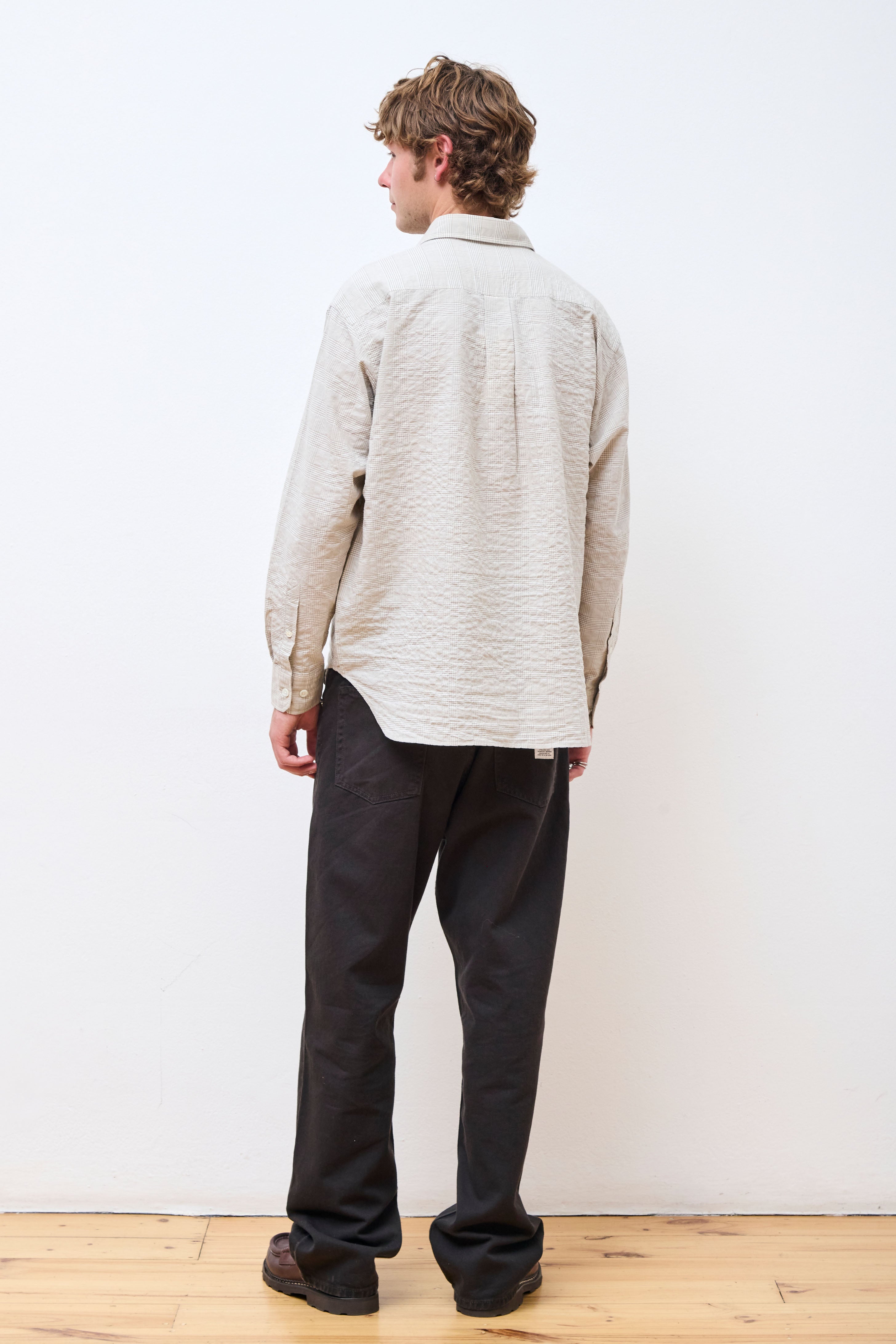 Ole Oversized Check Shirt Heathland Brown