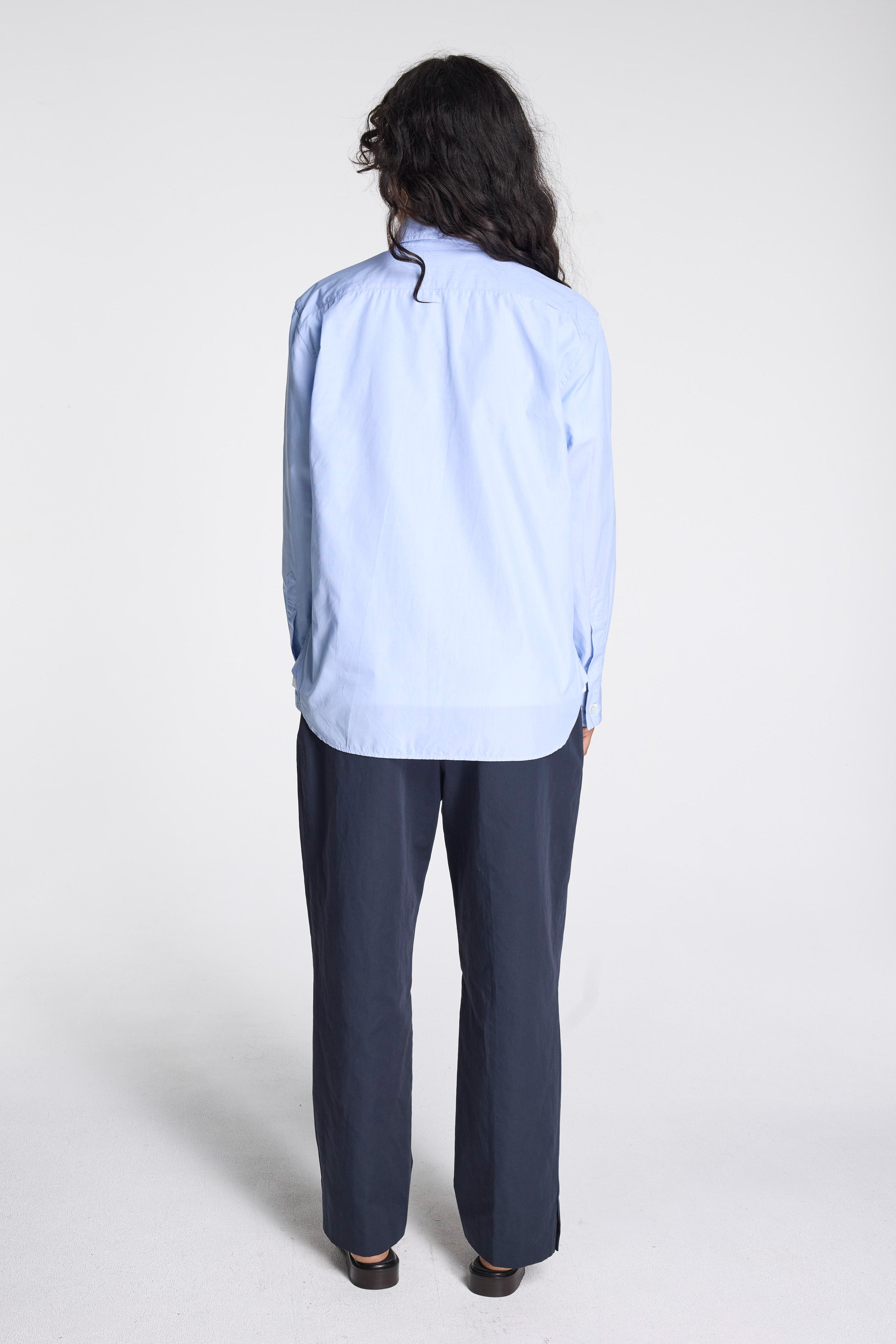 Monogram Shirt Soft Blue