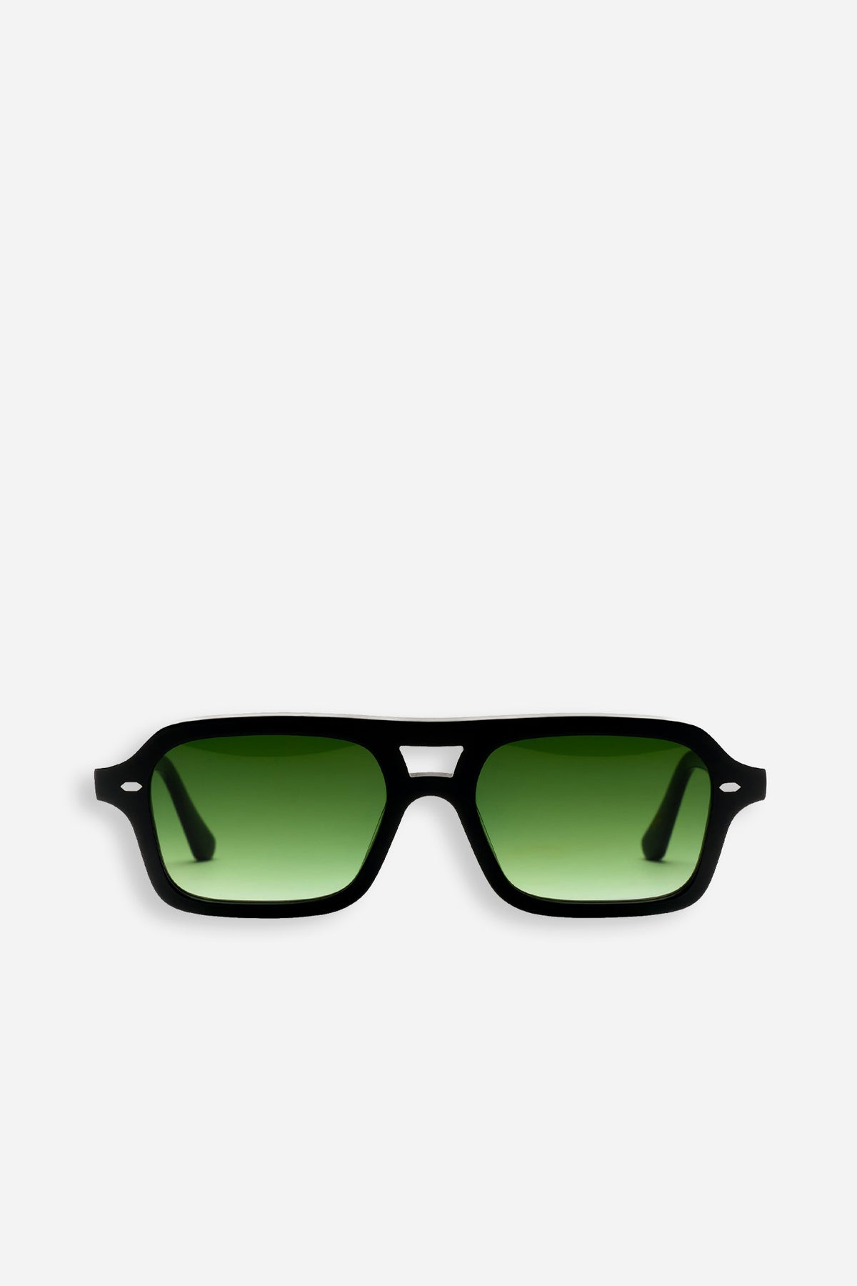 Arvid Black Green Gradient Lens