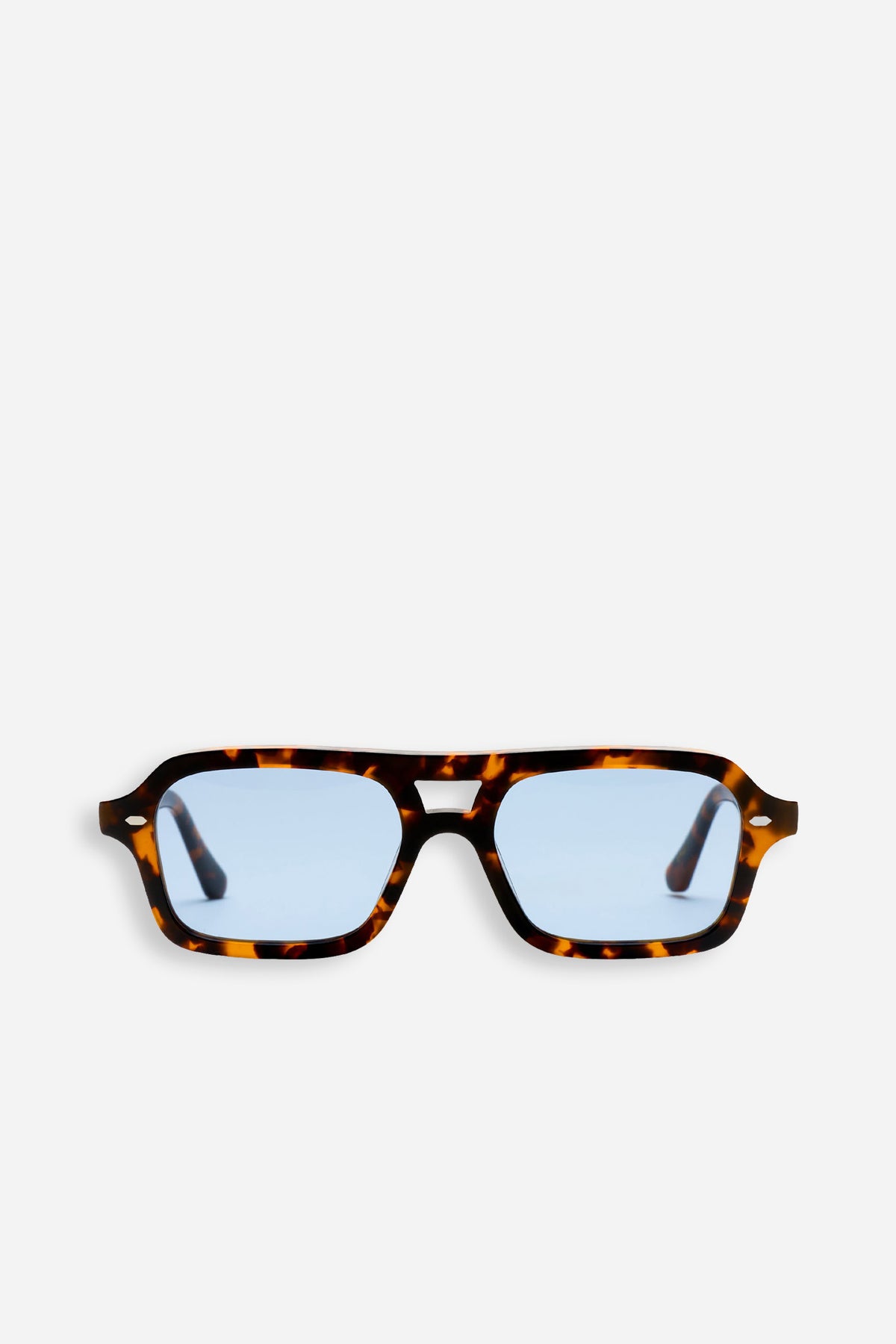 Arvid Havana Blue Solid Lens