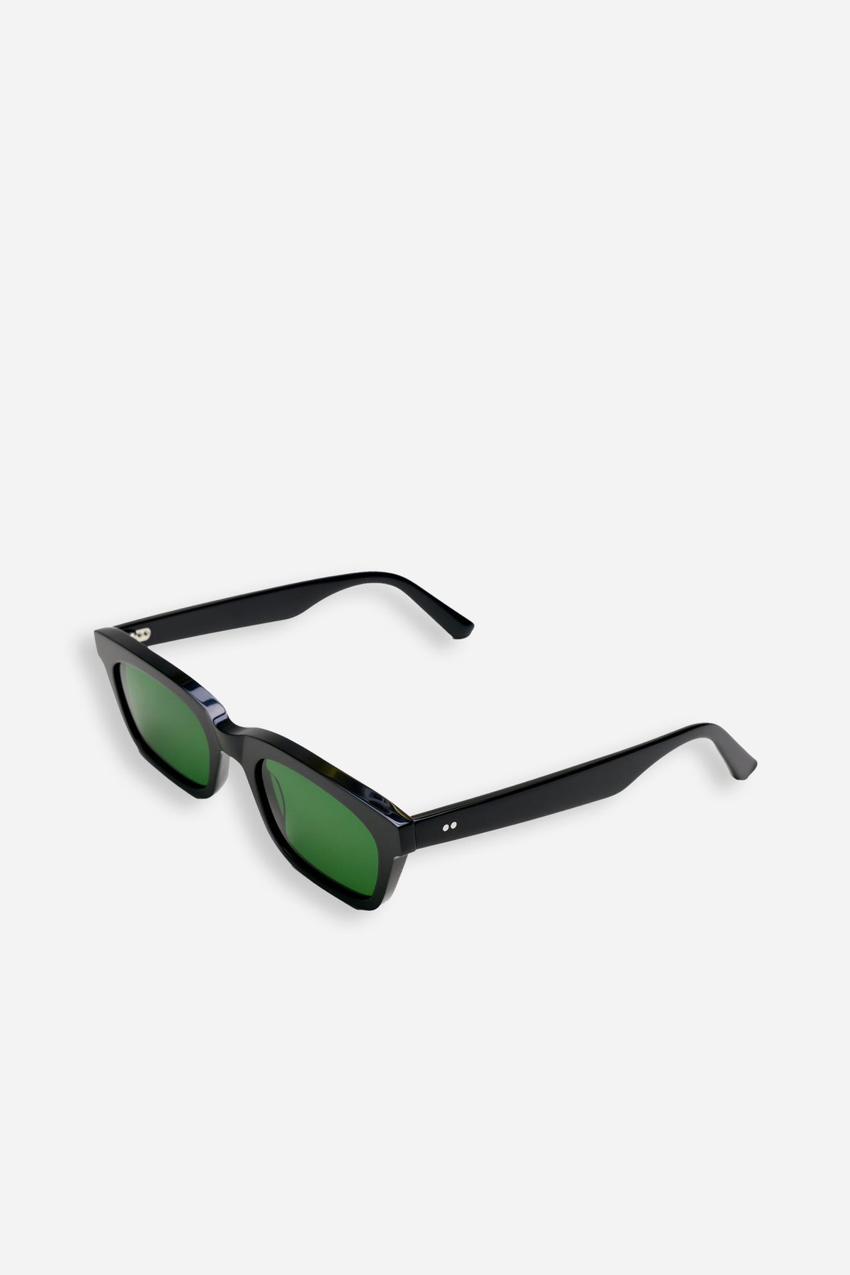 Leon Black Green Solid Lens