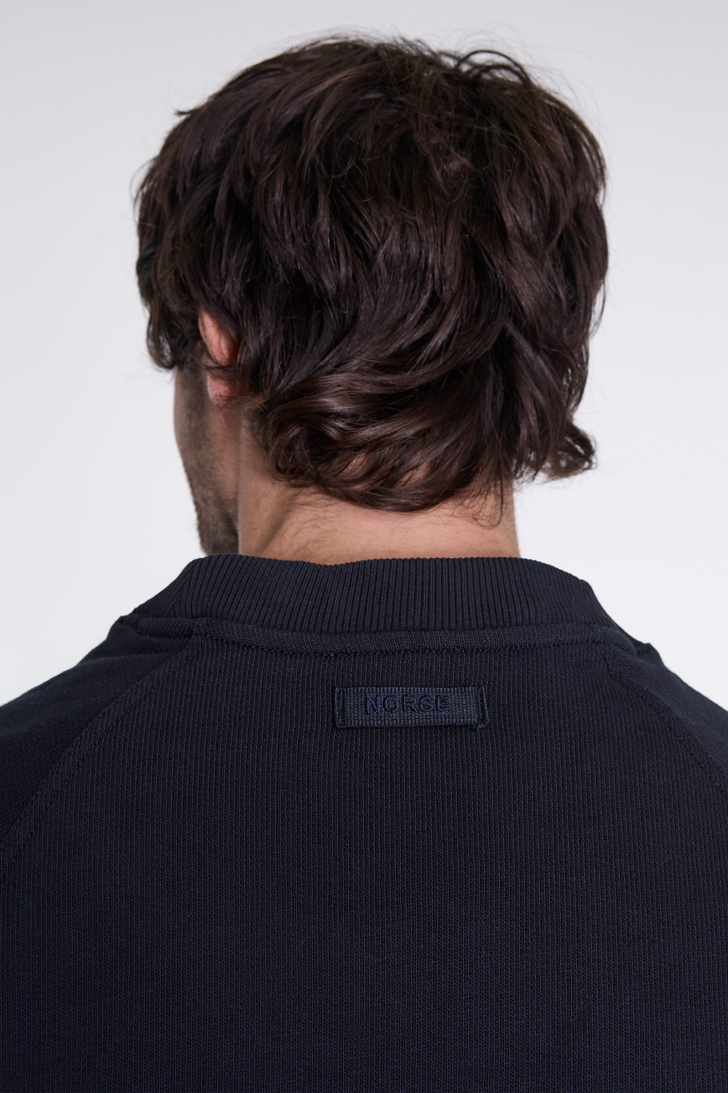Tyr Relaxed Organic Loopback Raglan Crew Dark Navy
