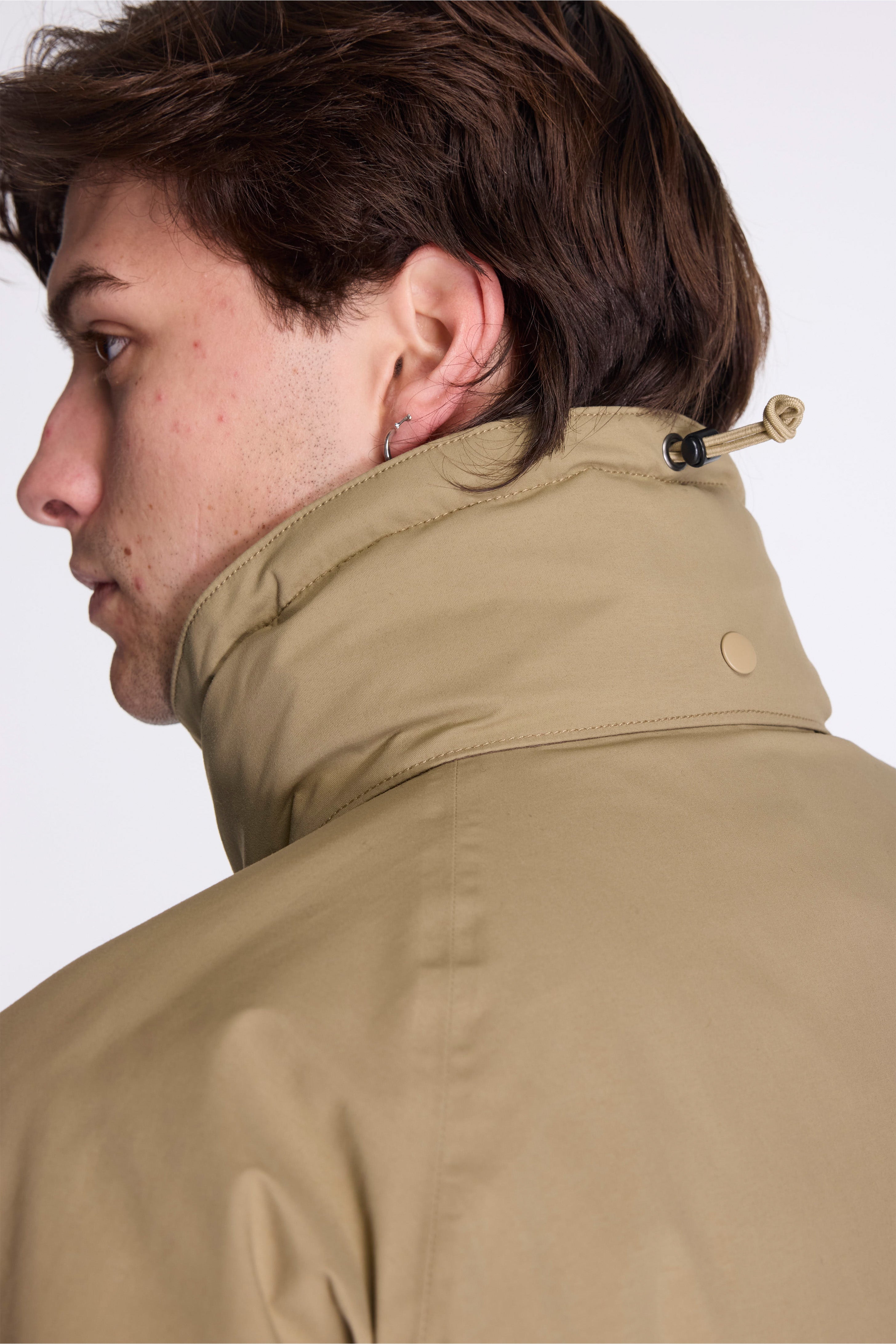 2L Nylon Gore-Tex Cruiser Coat Khaki Beige