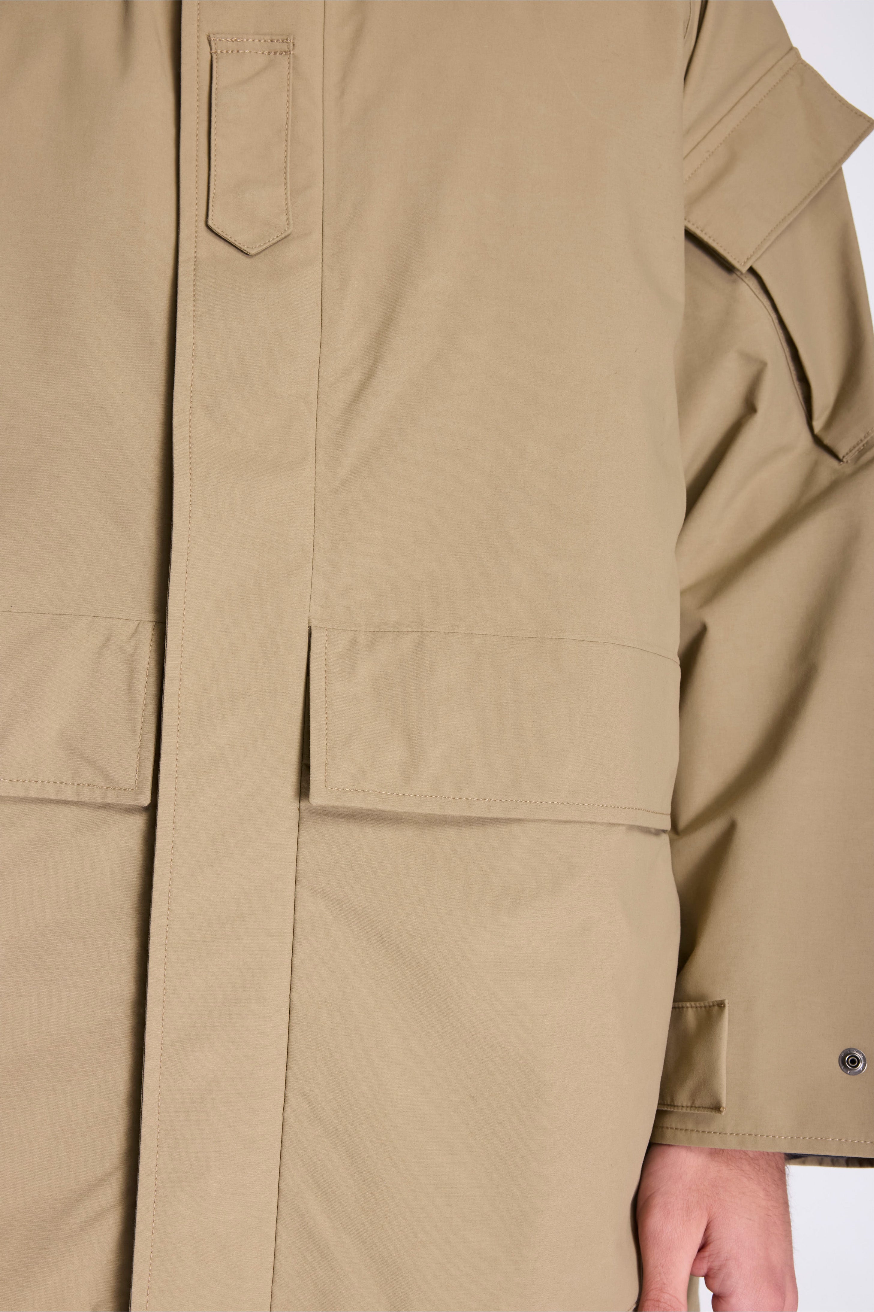 2L Nylon Gore-Tex Cruiser Coat Khaki Beige