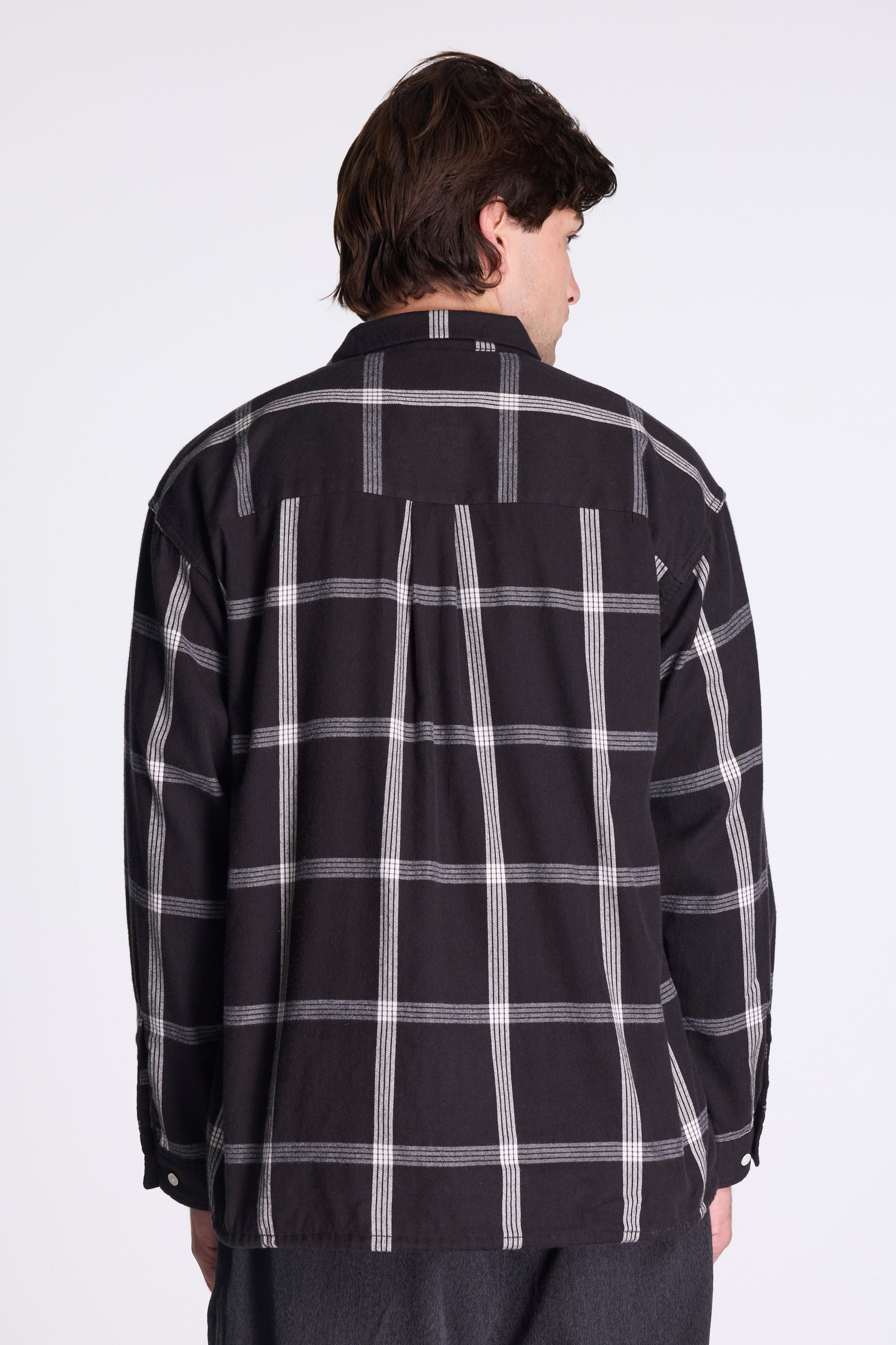 Flannel Palaka Check Shirt Black