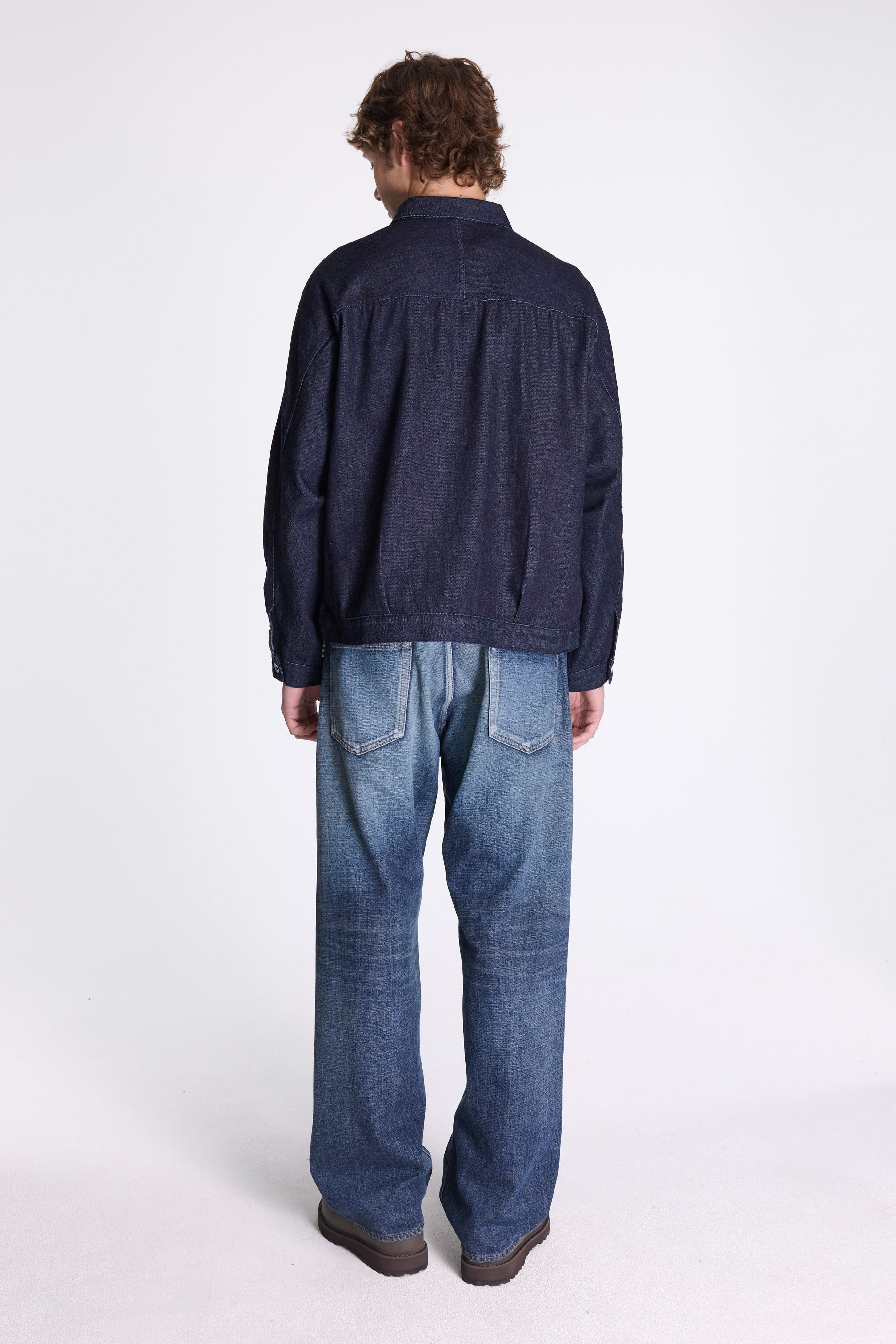 Short Denim Jacket Indigo