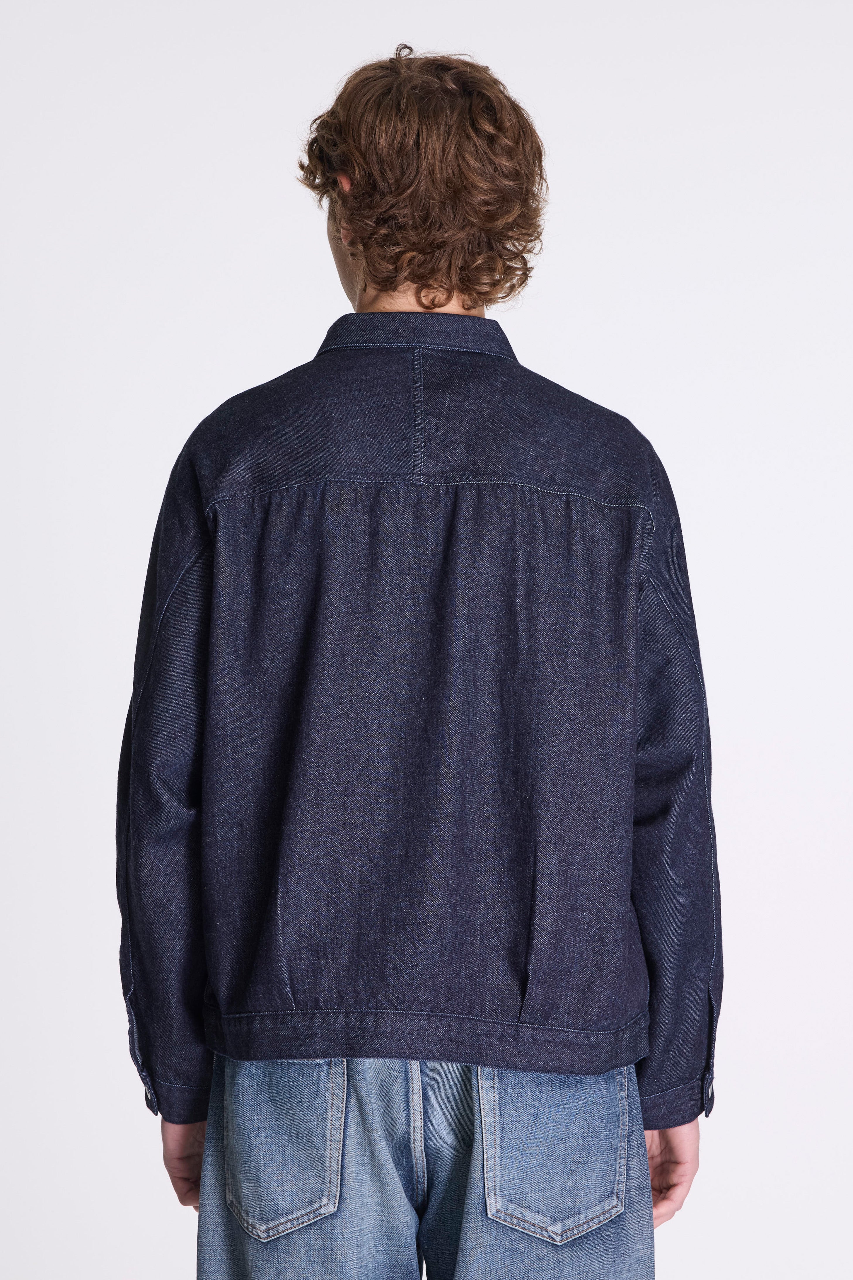 Short Denim Jacket Indigo