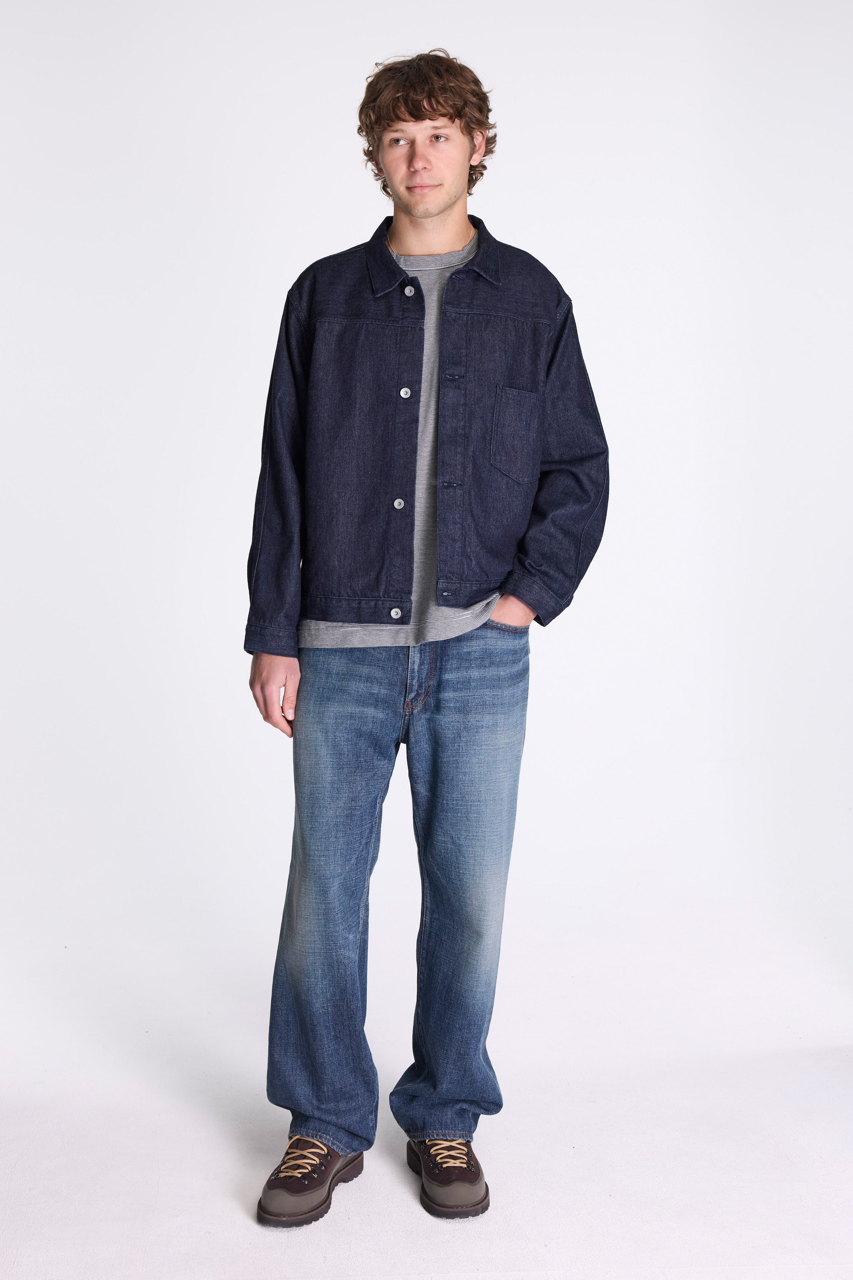 Short Denim Jacket Indigo