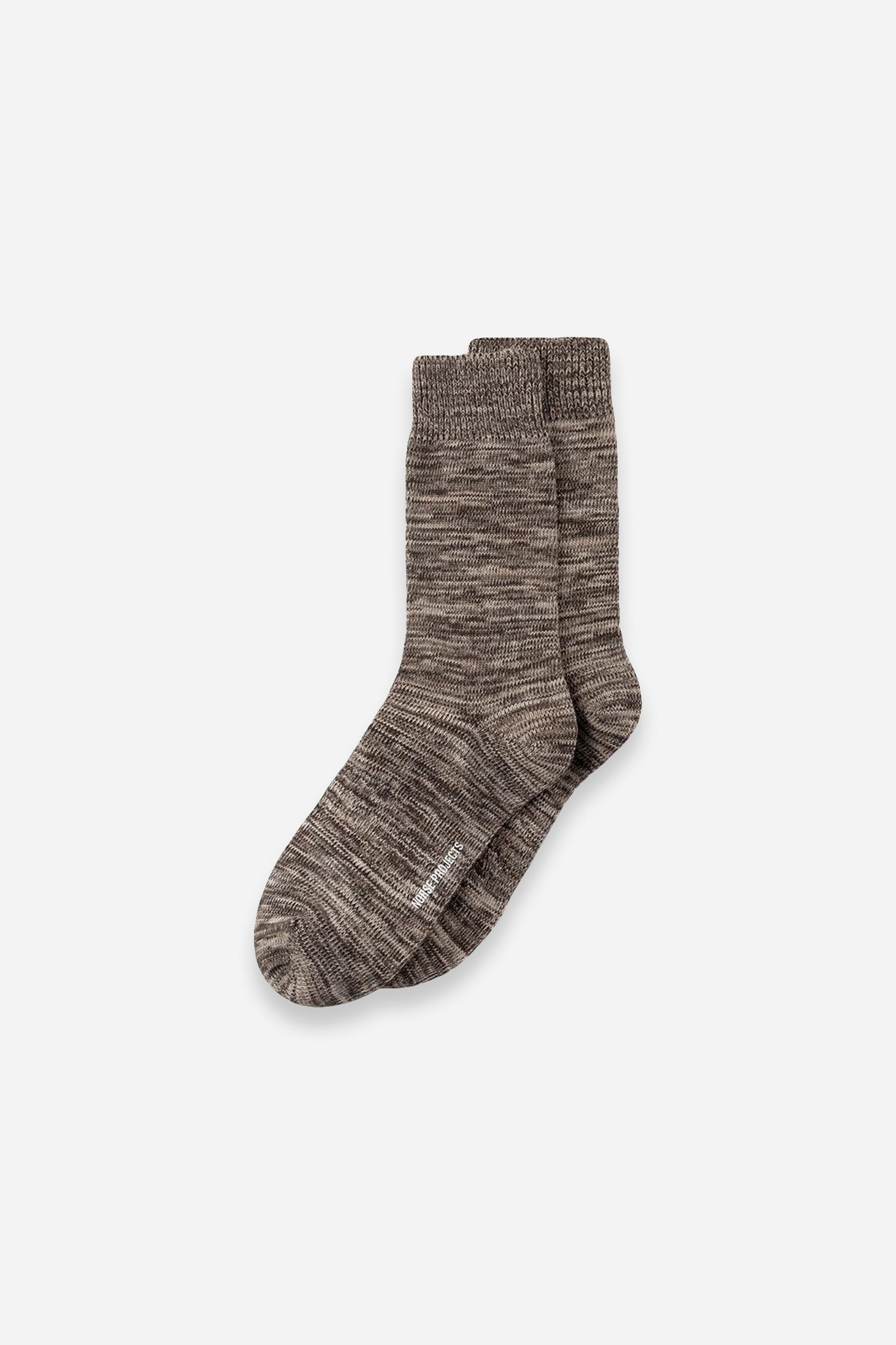 Bykle Heavy Cotton Twist Sock Seal Brown