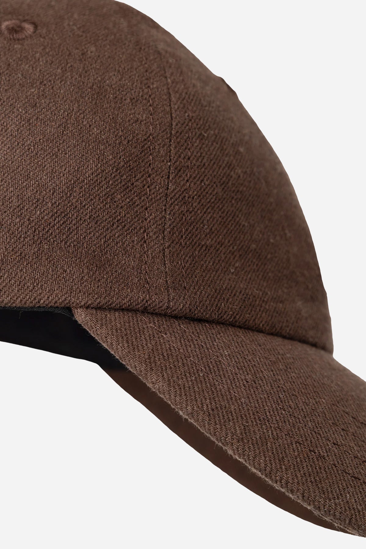 Cotton Wool Twill 6-Panel Cap Delicioso Brown