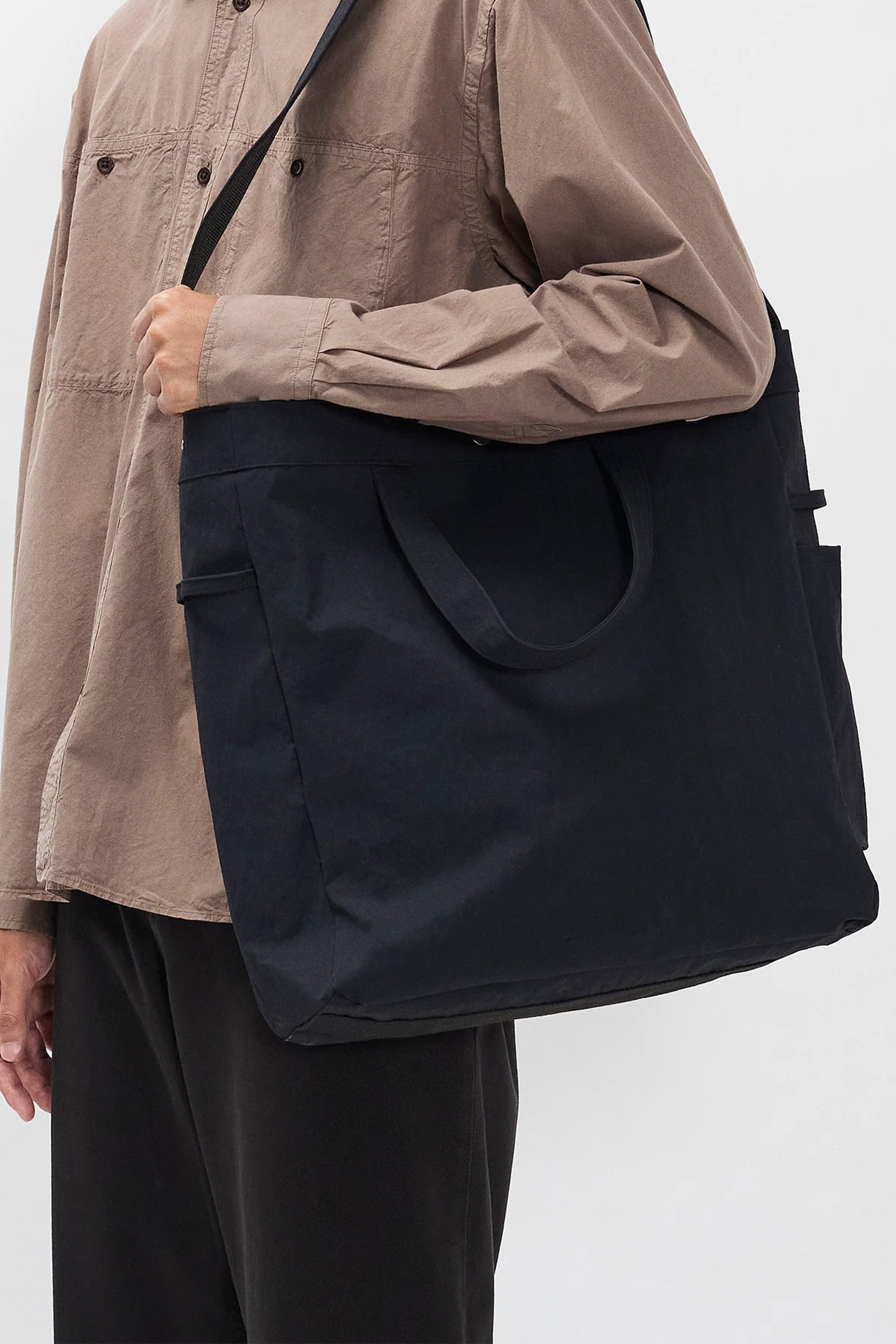 Pligt Japanese Compact Nylon Tote Dark Navy