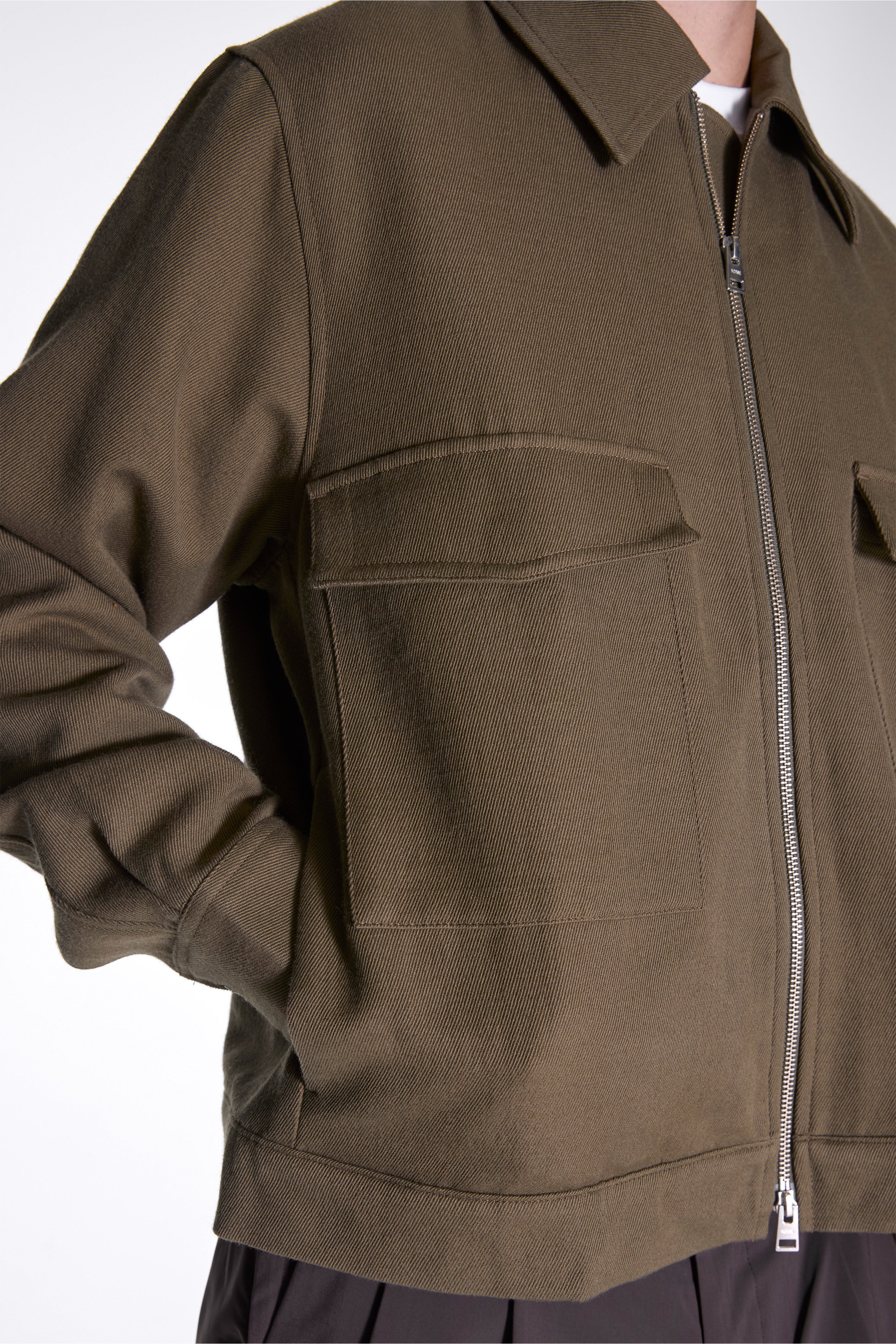 Aksel Cavalry Cotton Wool Windstopper Jacket Olive Night