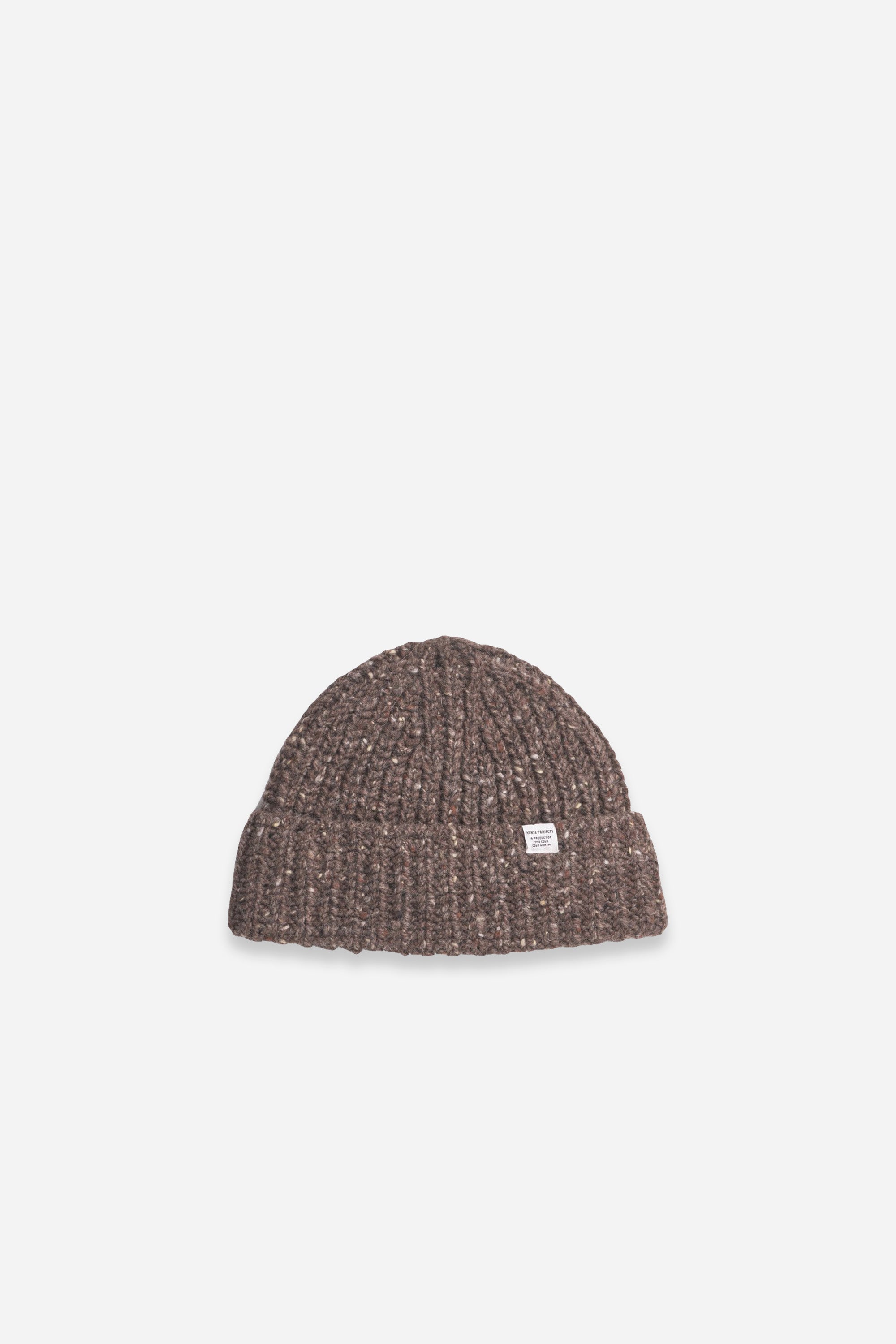 Daniel Donegal Rib Beanie Seal Brown