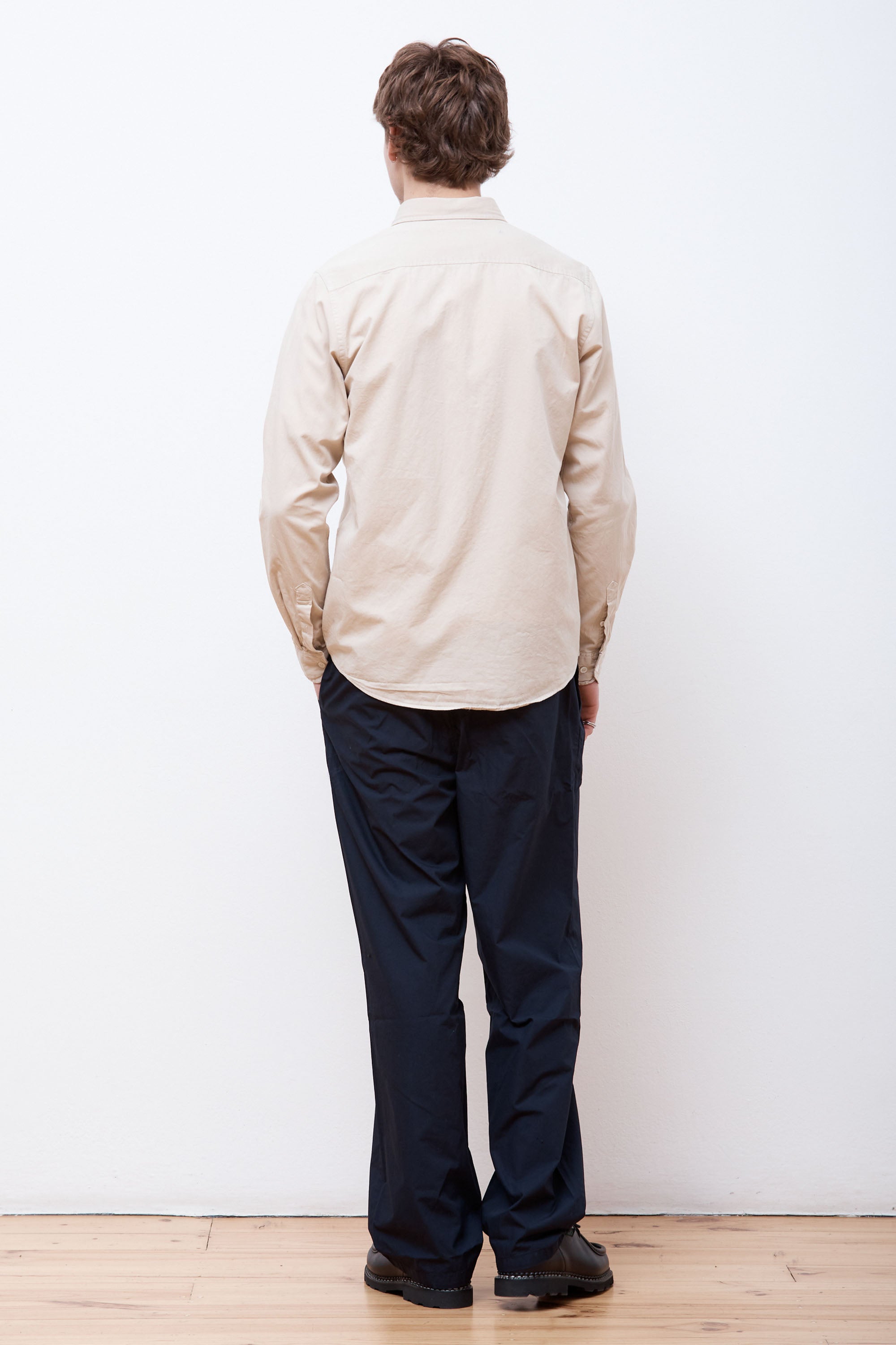 Anton Light Twill Shirt Oatmeal