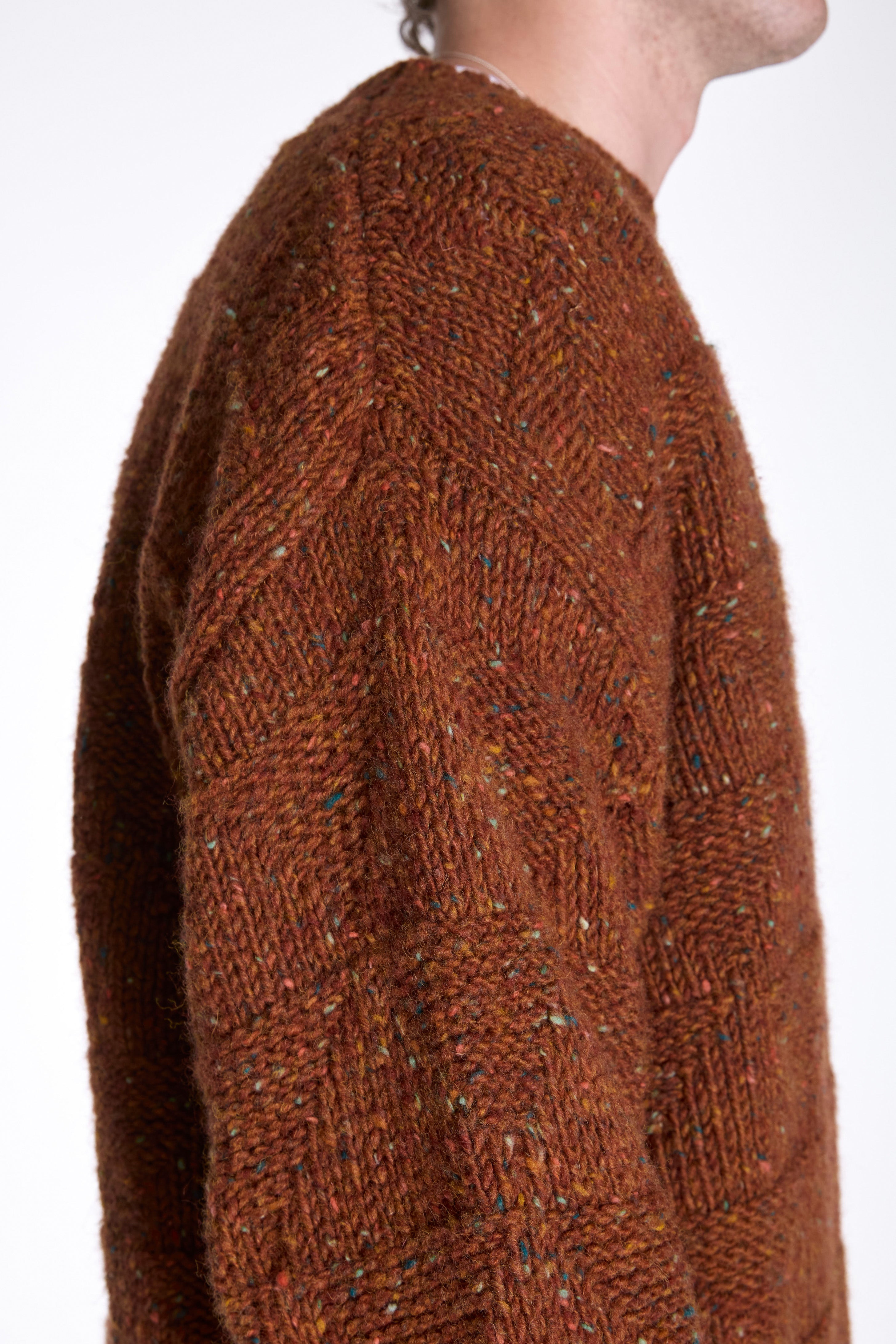 Jonas Donegal Diamond Sweater Ginger