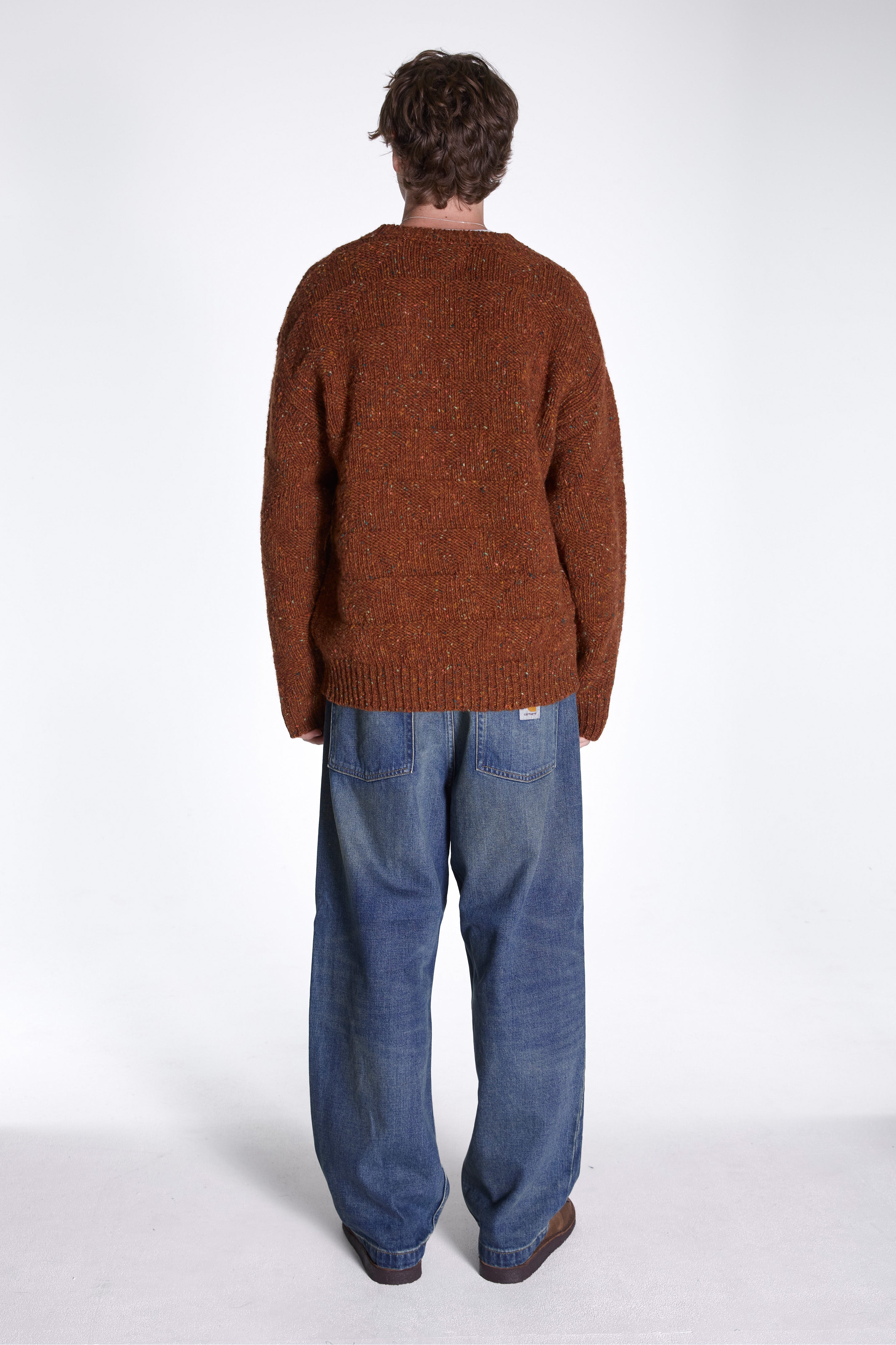 Jonas Donegal Diamond Sweater Ginger