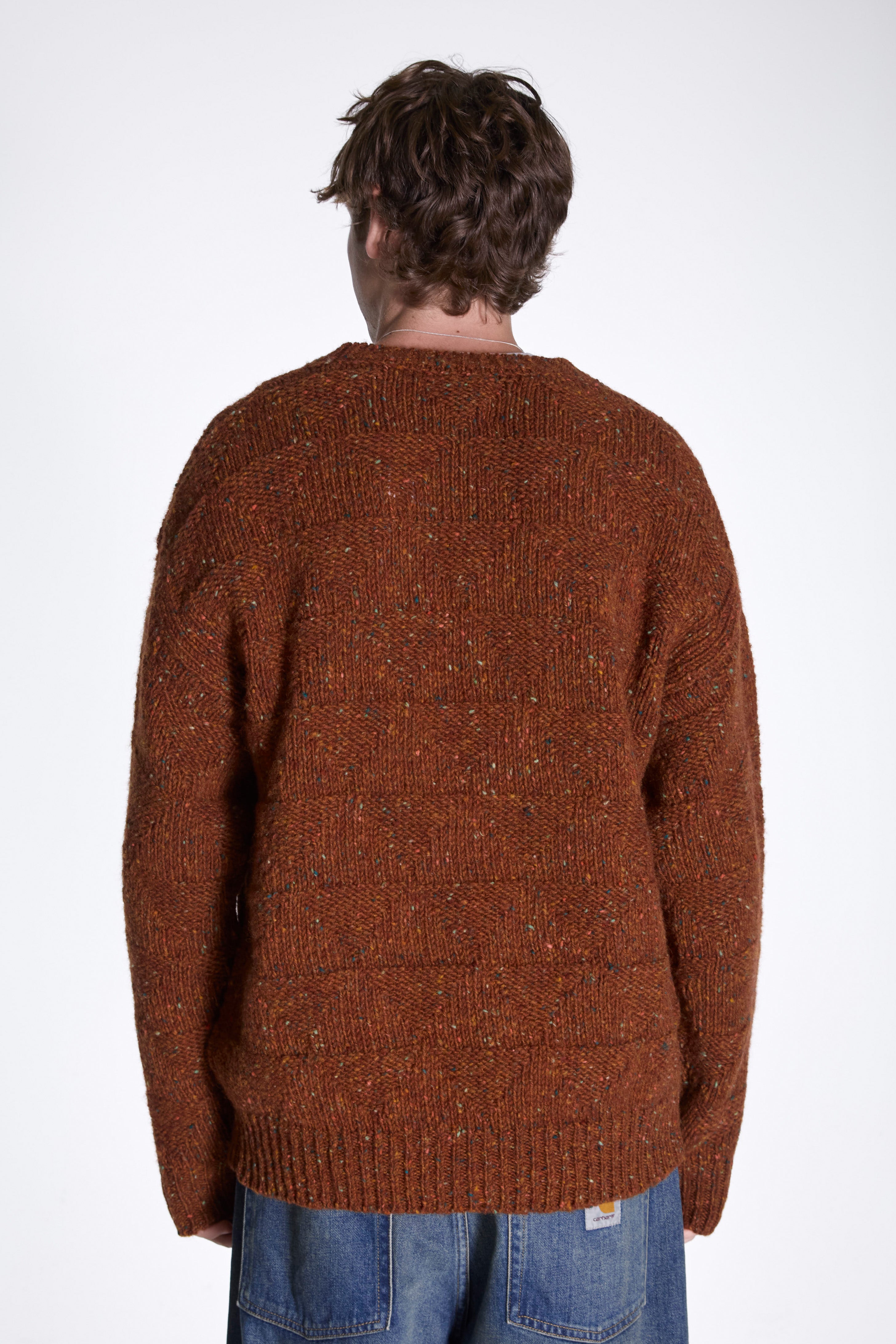 Jonas Donegal Diamond Sweater Ginger