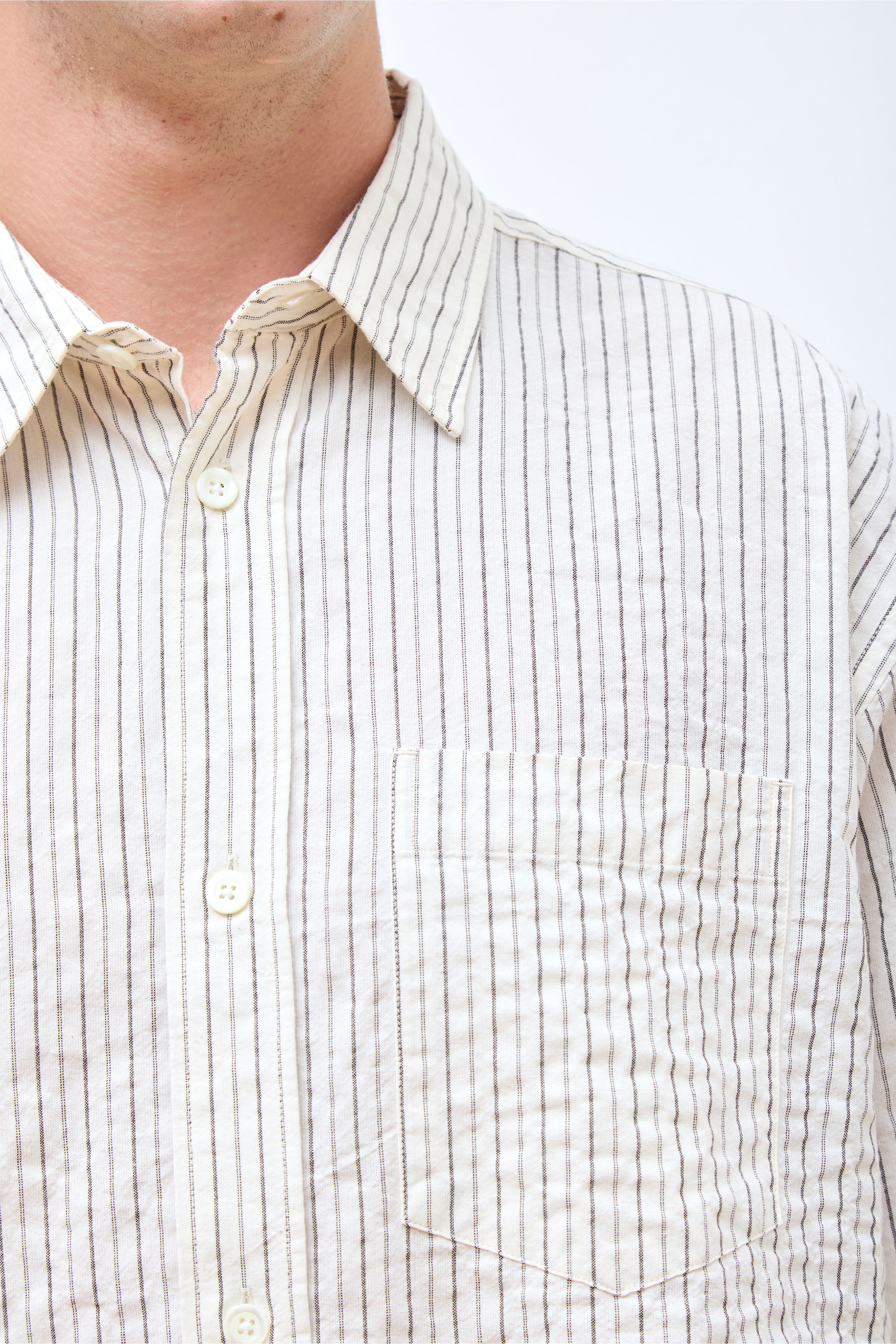 Ole Oversized Striped Shirt Chestnut