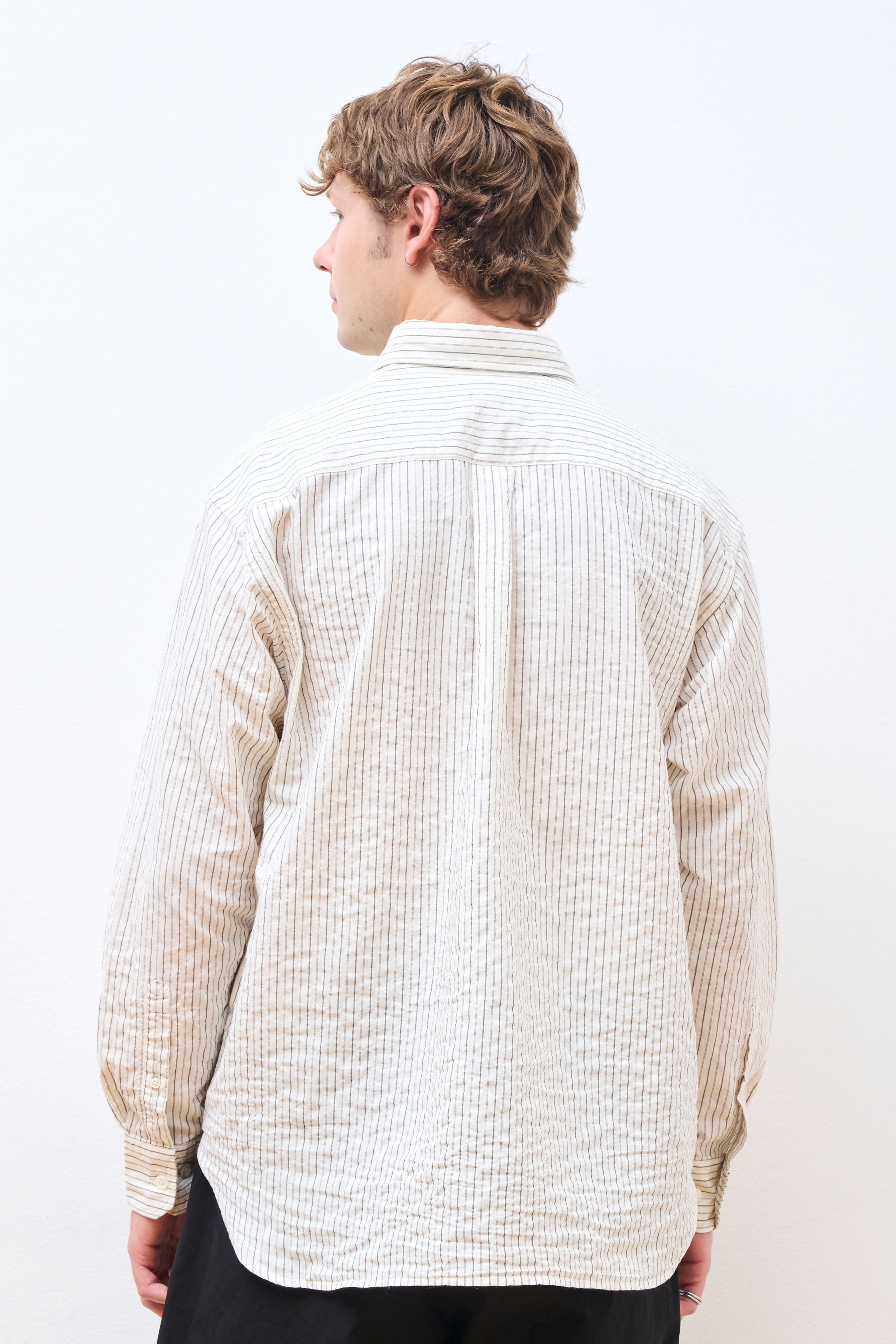 Ole Oversized Striped Shirt Chestnut