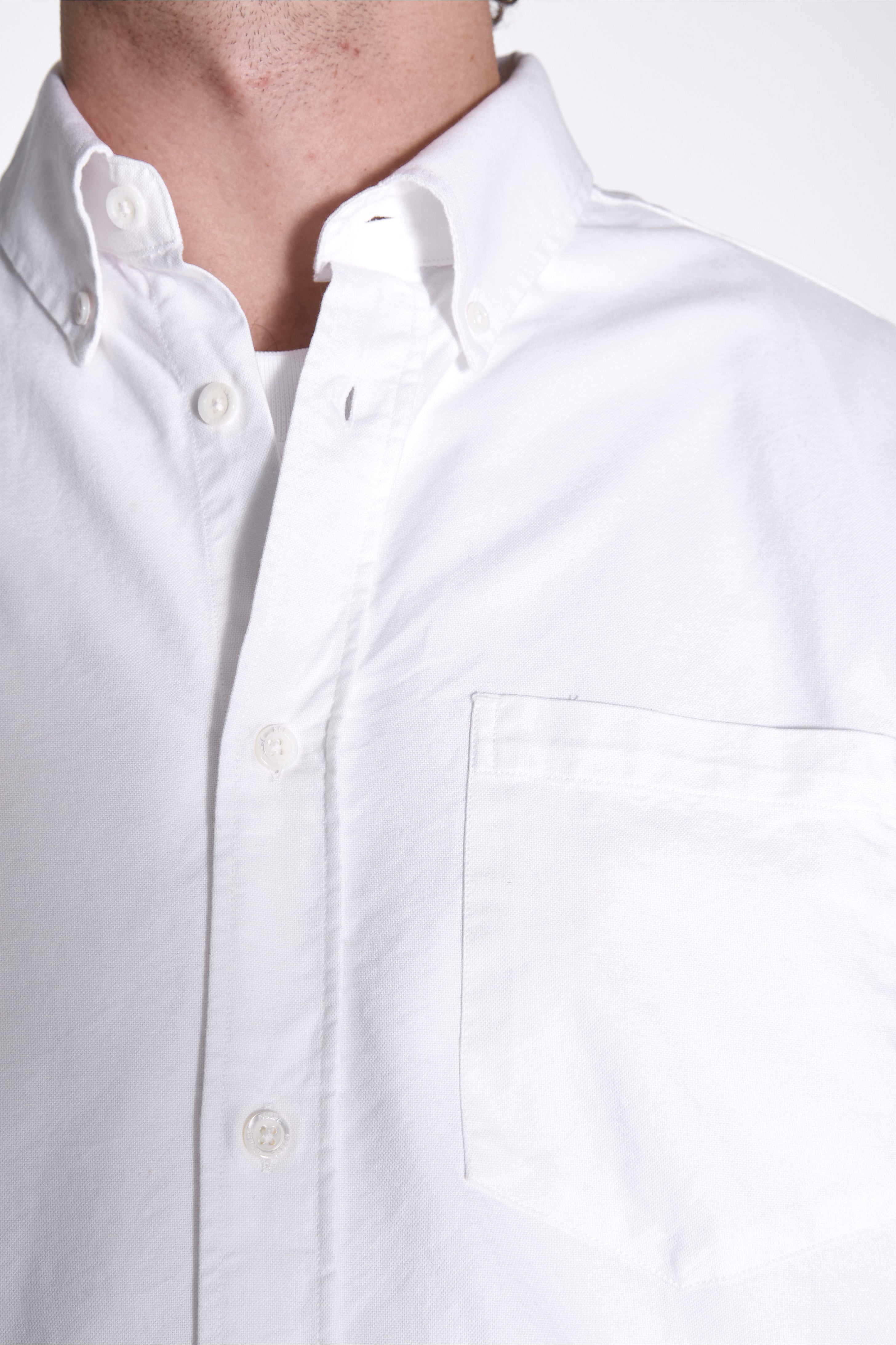 Norse Standard Oxford BD Shirt White