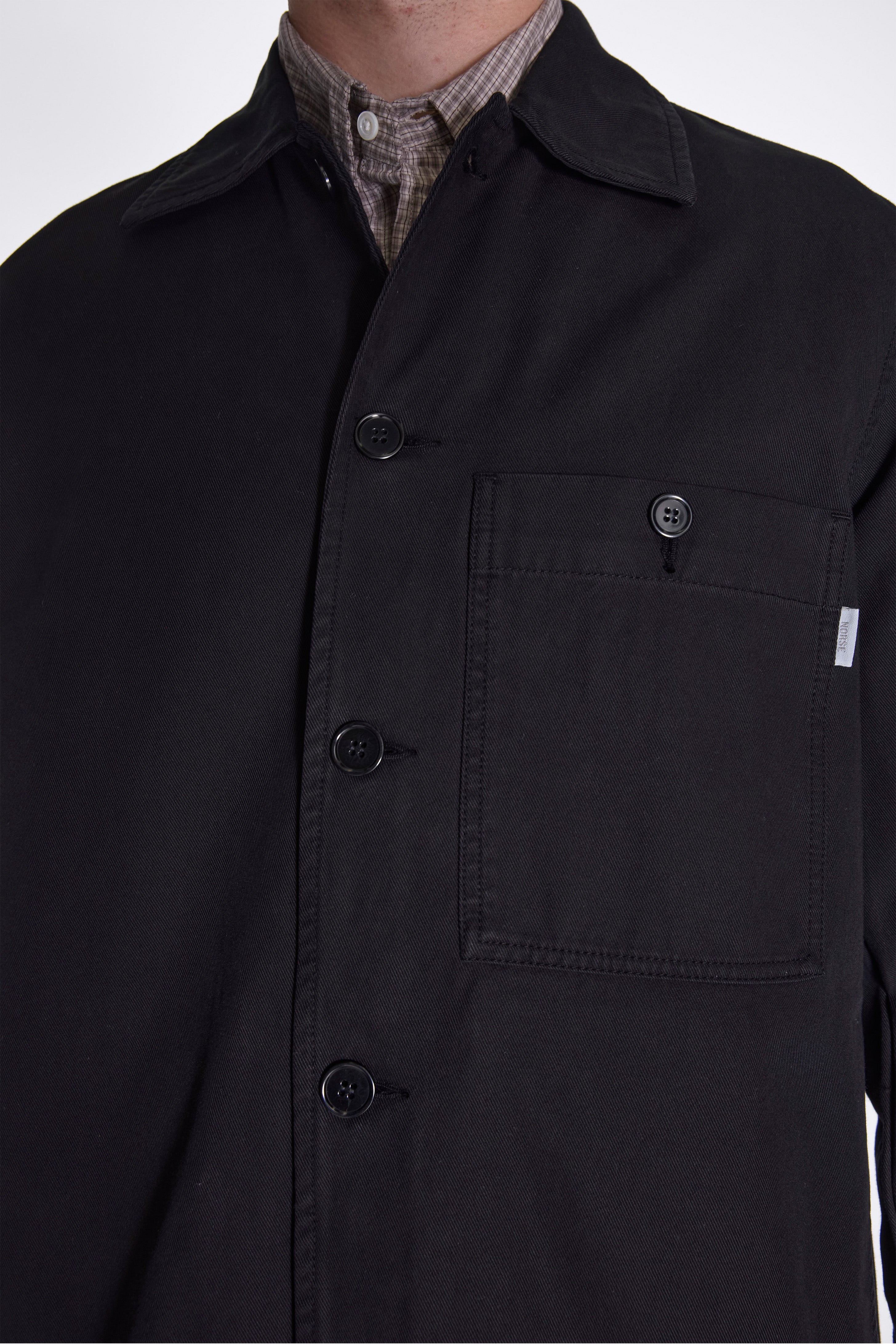 Norse Standard Twill Overshirt Black
