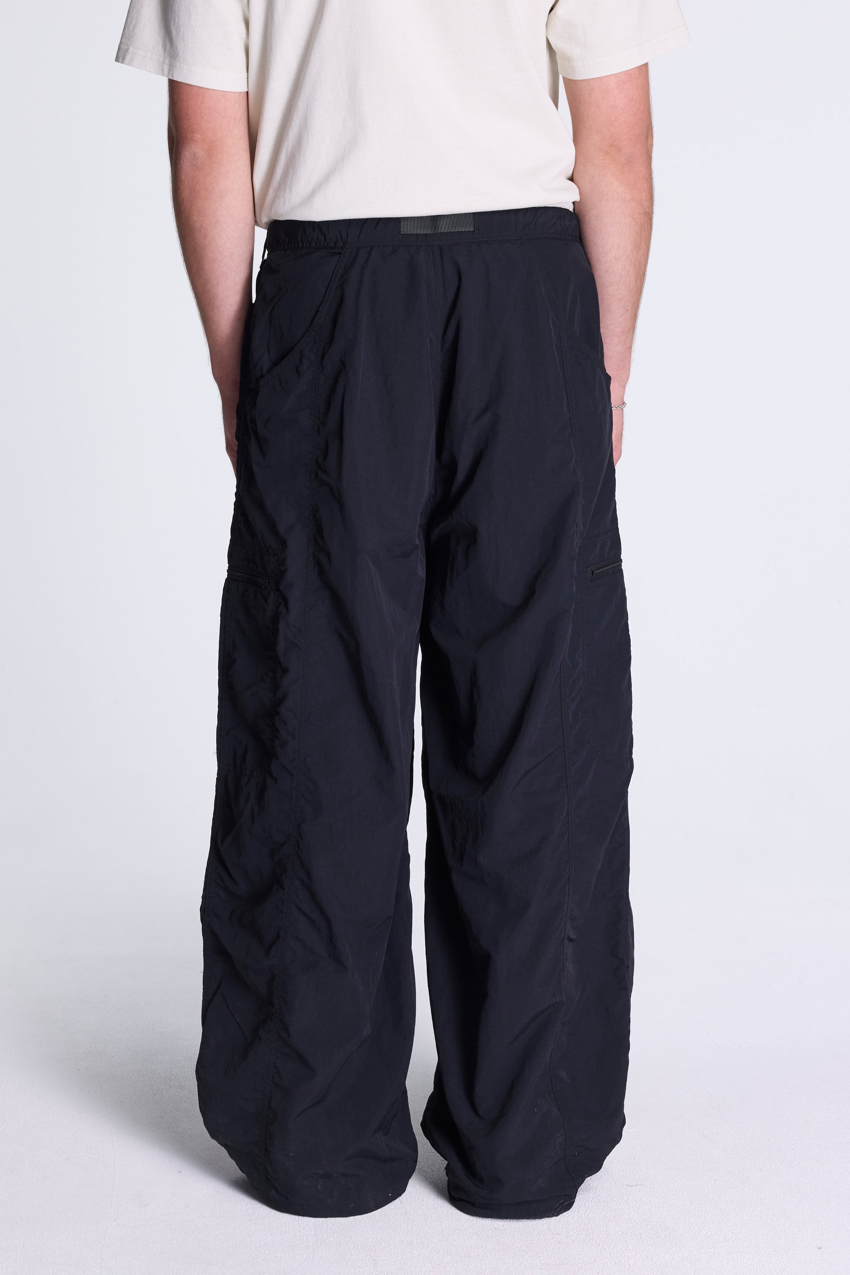 Nylon Balloon Pant Black