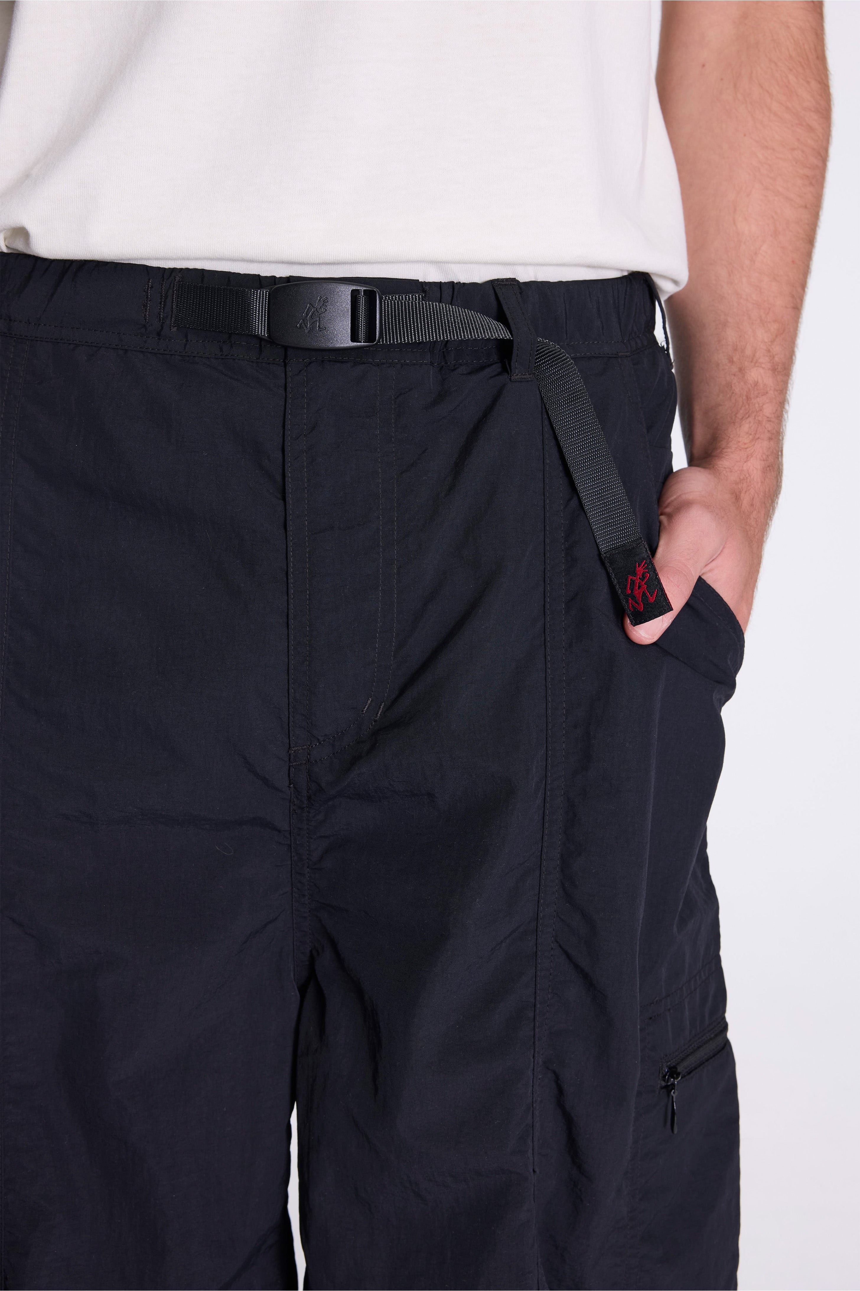 Nylon Balloon Pant Black