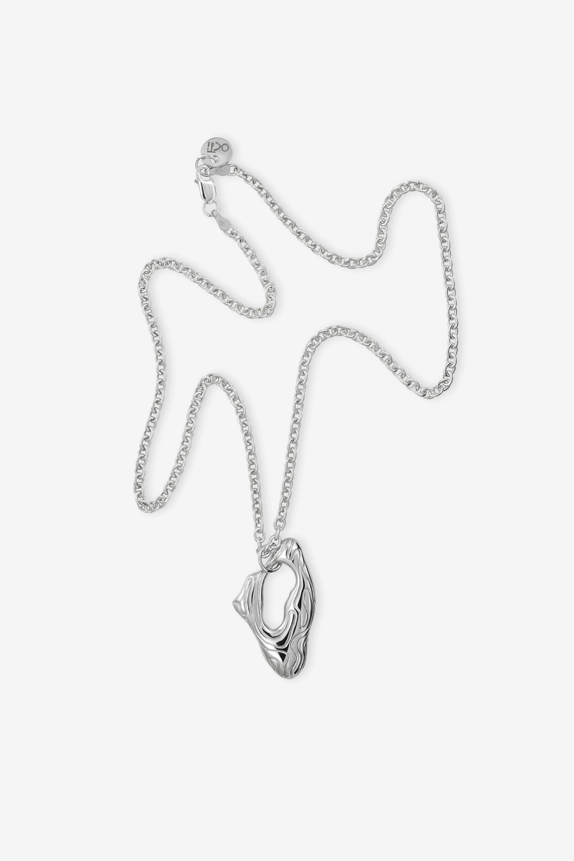 Island Pendant Necklace Silver