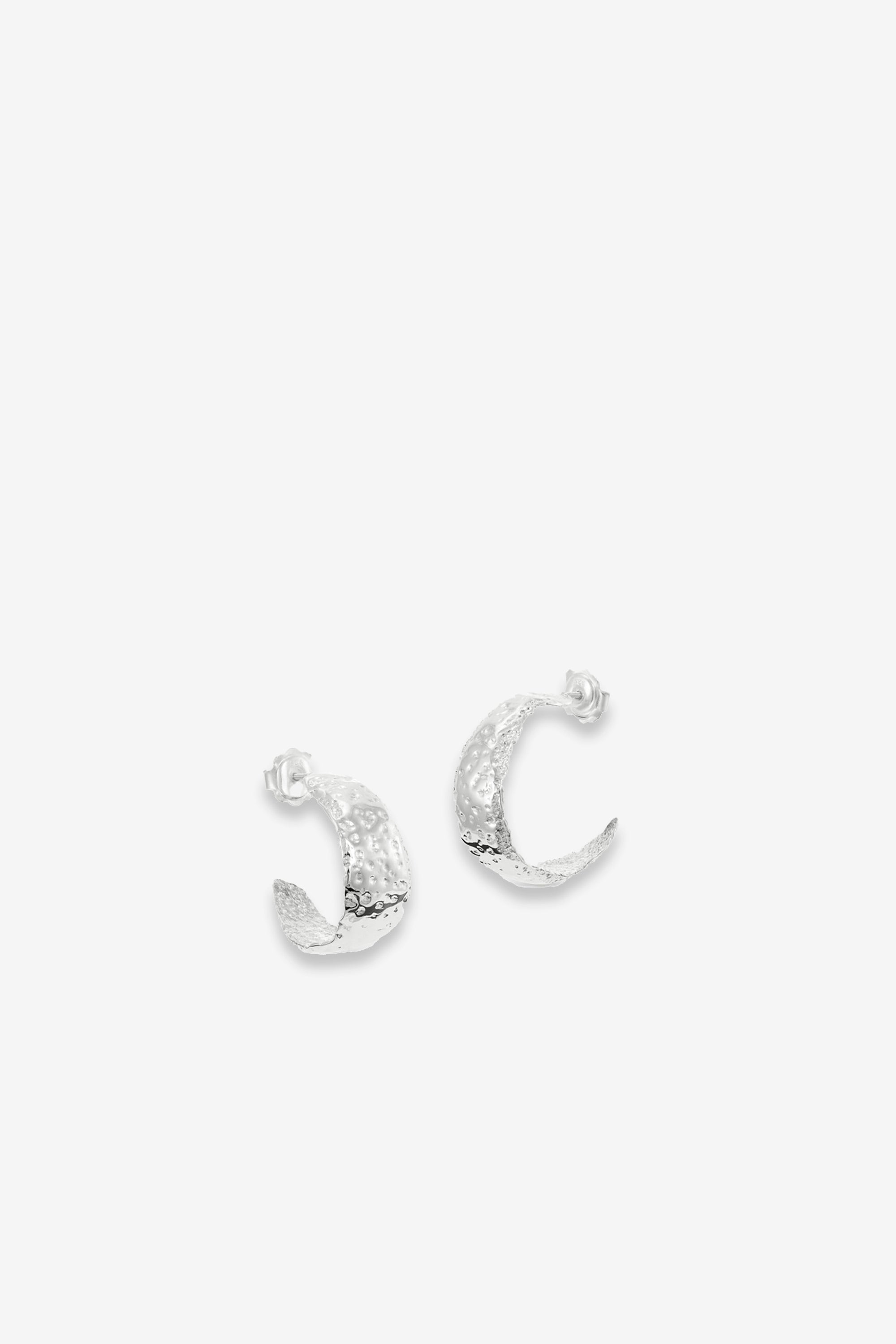 Lemon Skin Hoop Earring 925 Silver