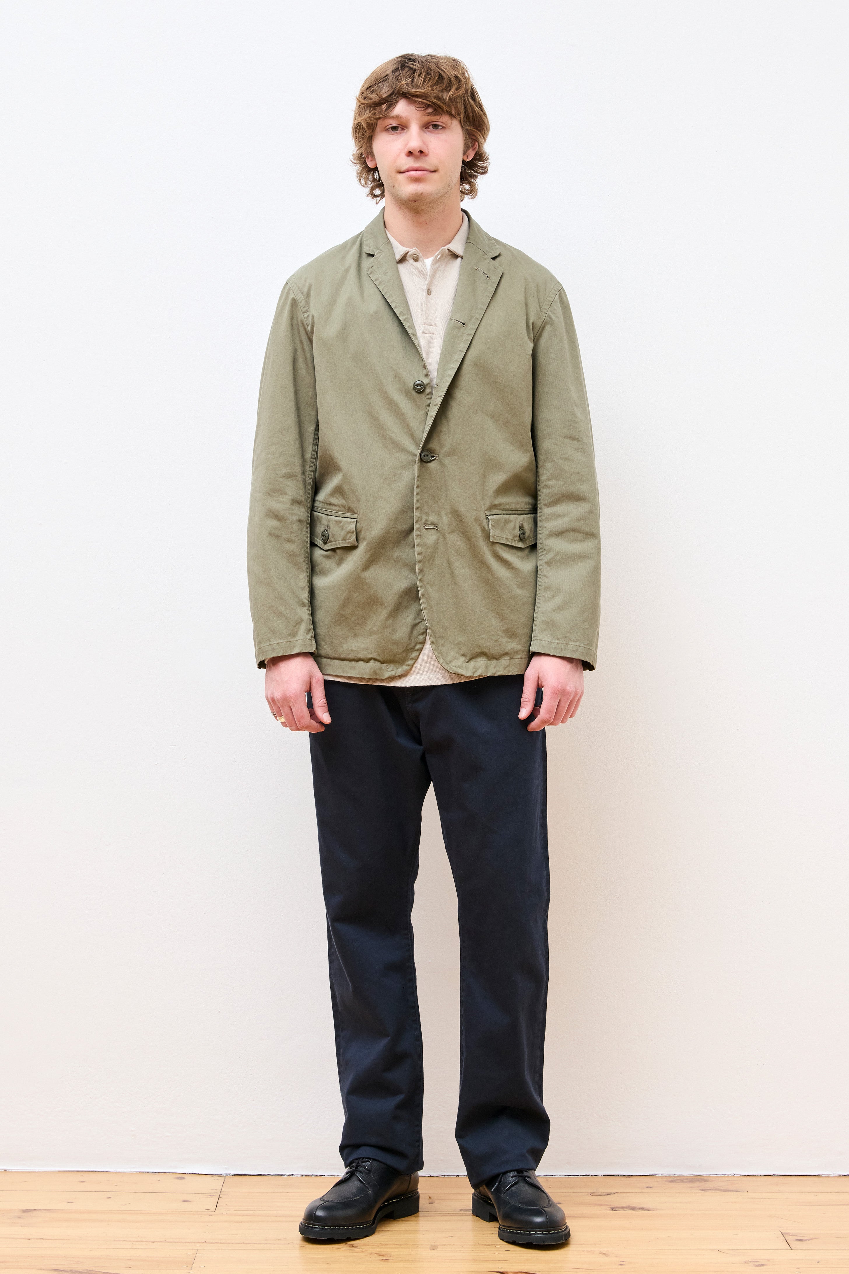 Officer 5B Jacket 
Cotton Chino Cloth Khaki