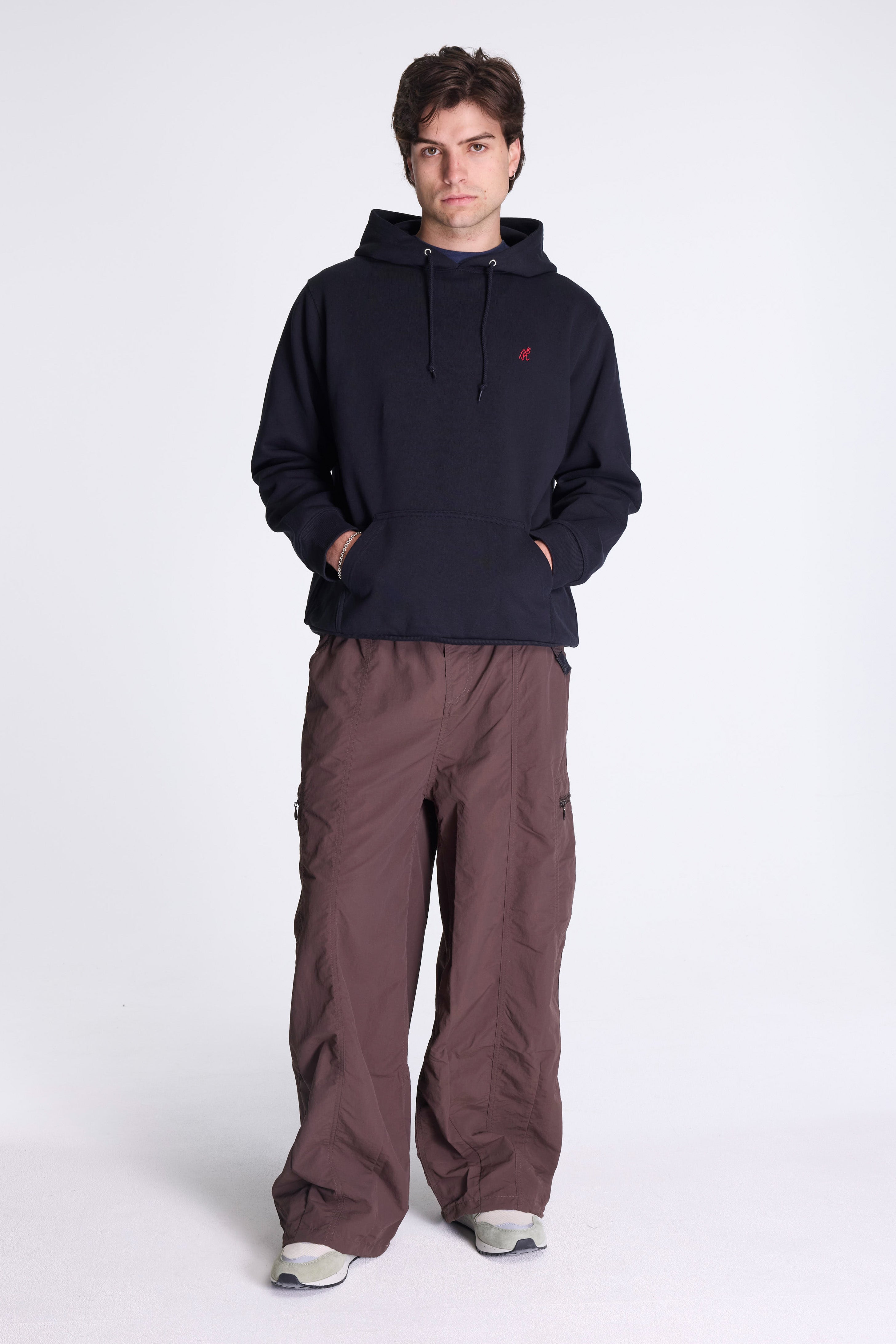 One Point Hooded Sweatshirt Dark Navy