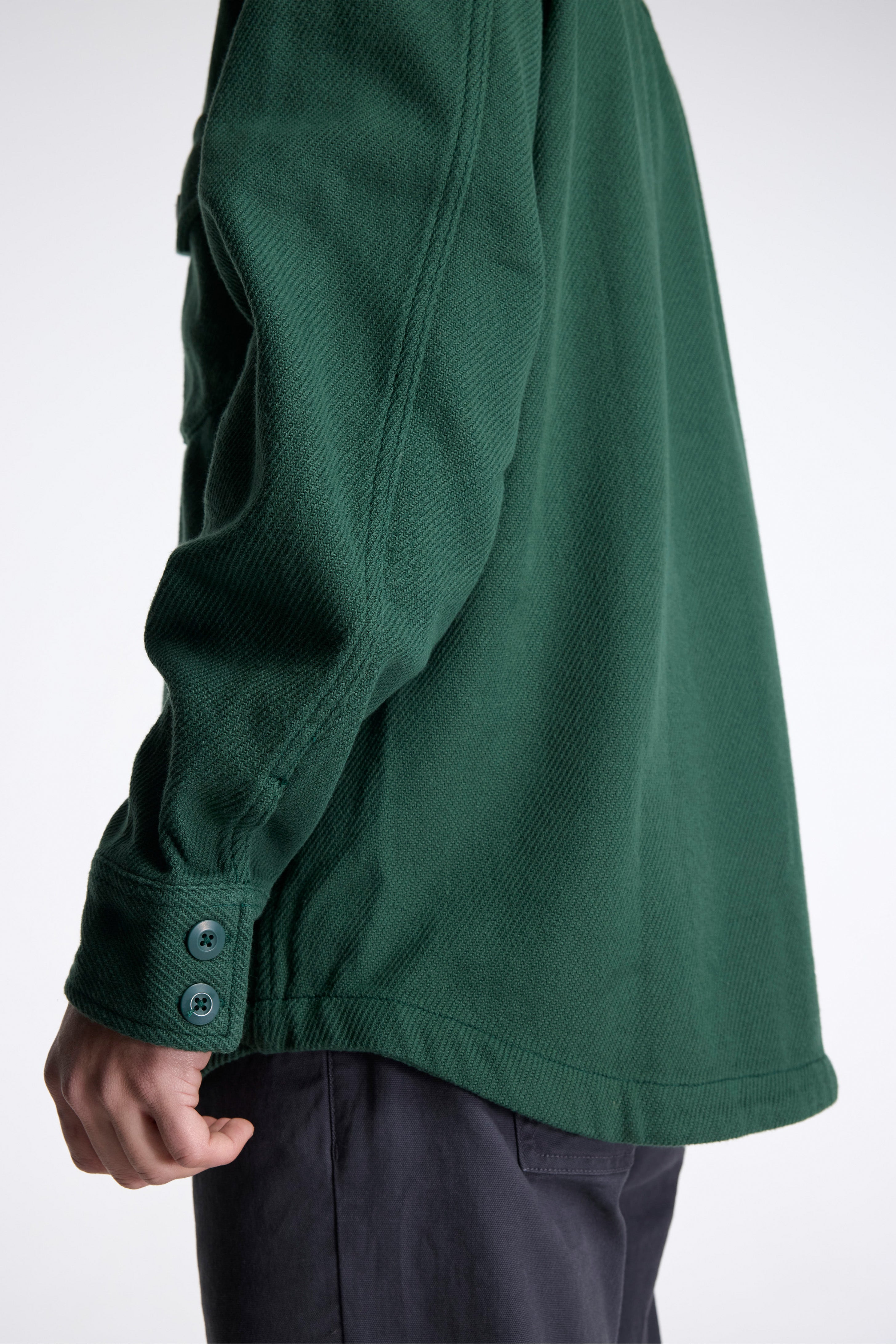 Onlooker Twill Shirt Jacket Mens Forest