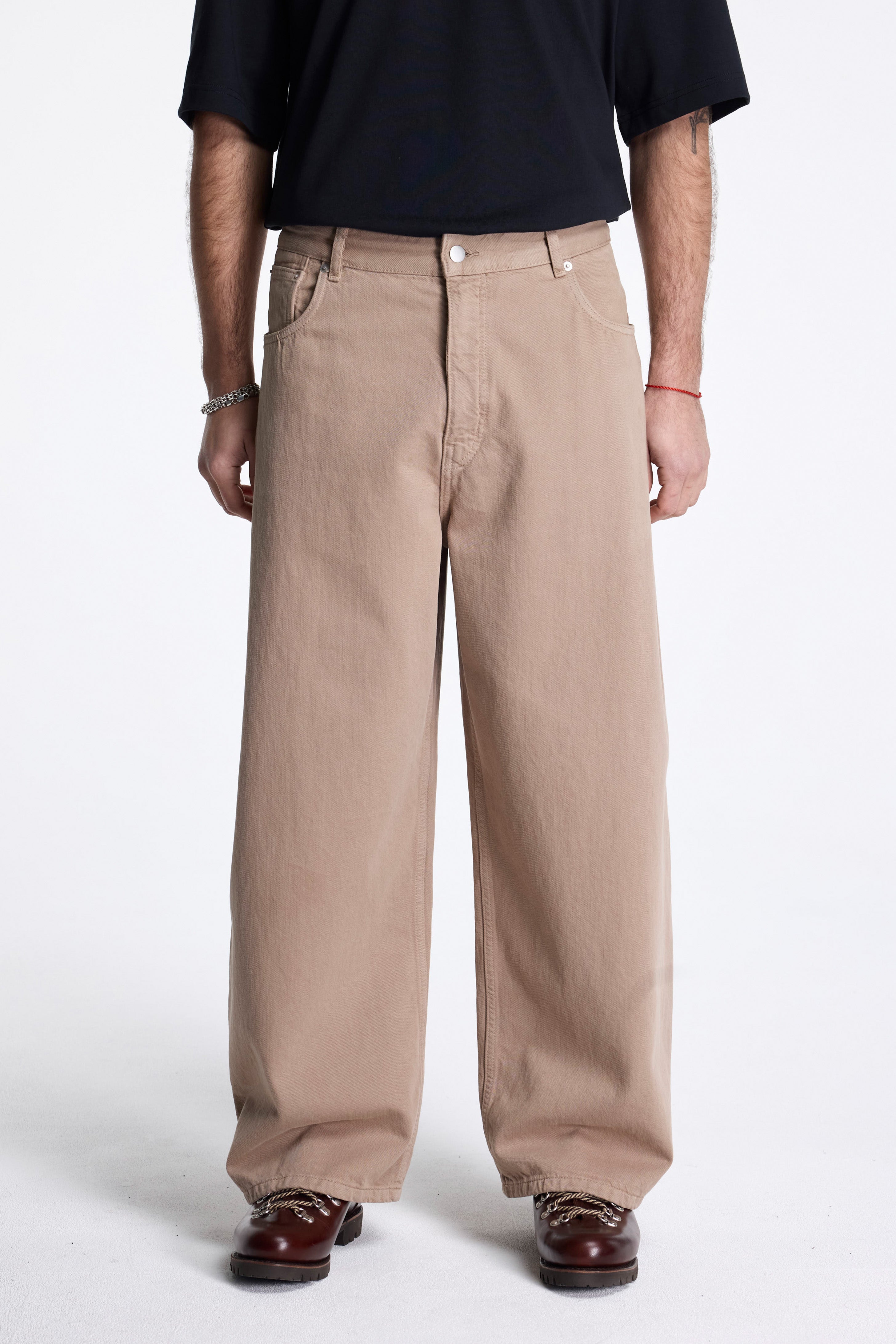 Paolo Garment Dye Denim Pants Fawn